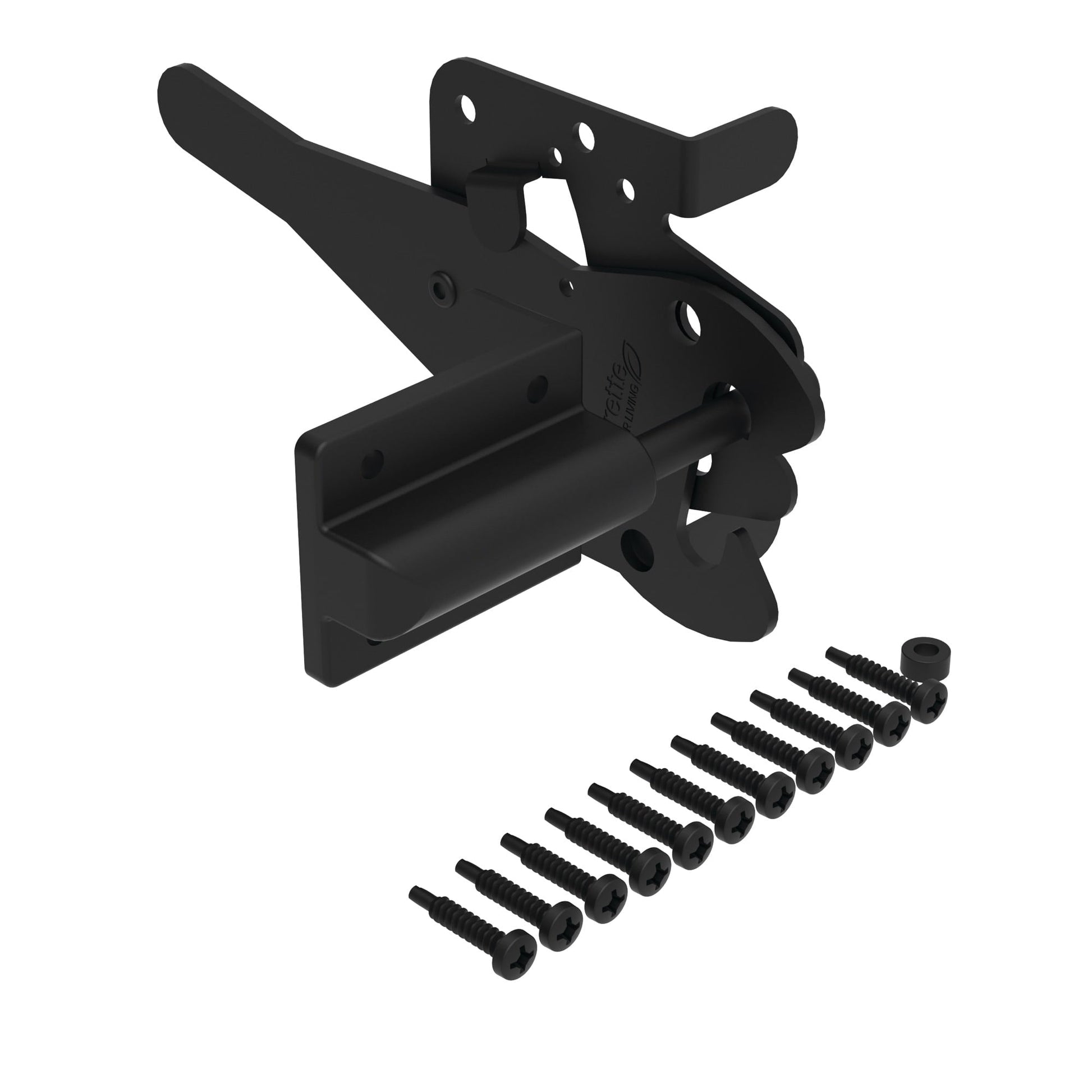 Gate Latch - Heavy Duty-Latches-BOL Hardware-Black-30-FenceCenter