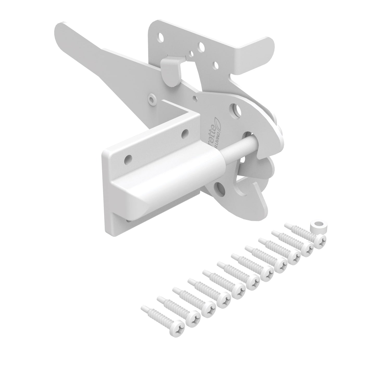 Gate Latch - Heavy Duty-Latches-BOL Hardware-White-30-FenceCenter