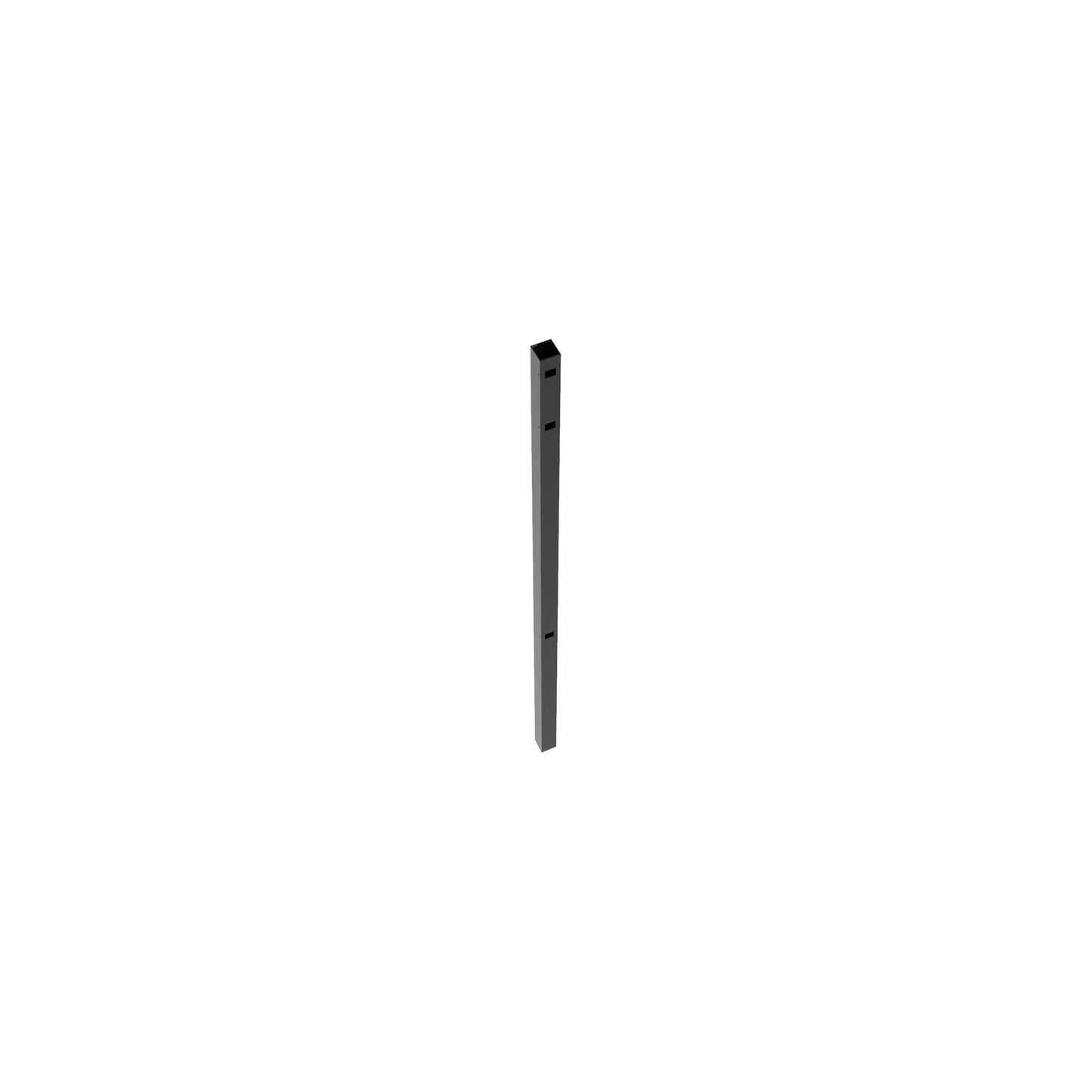 End Post - 2" x 2" x 70" (G)-Aluminum Fence Posts-ActiveYards-Black-FenceCenter