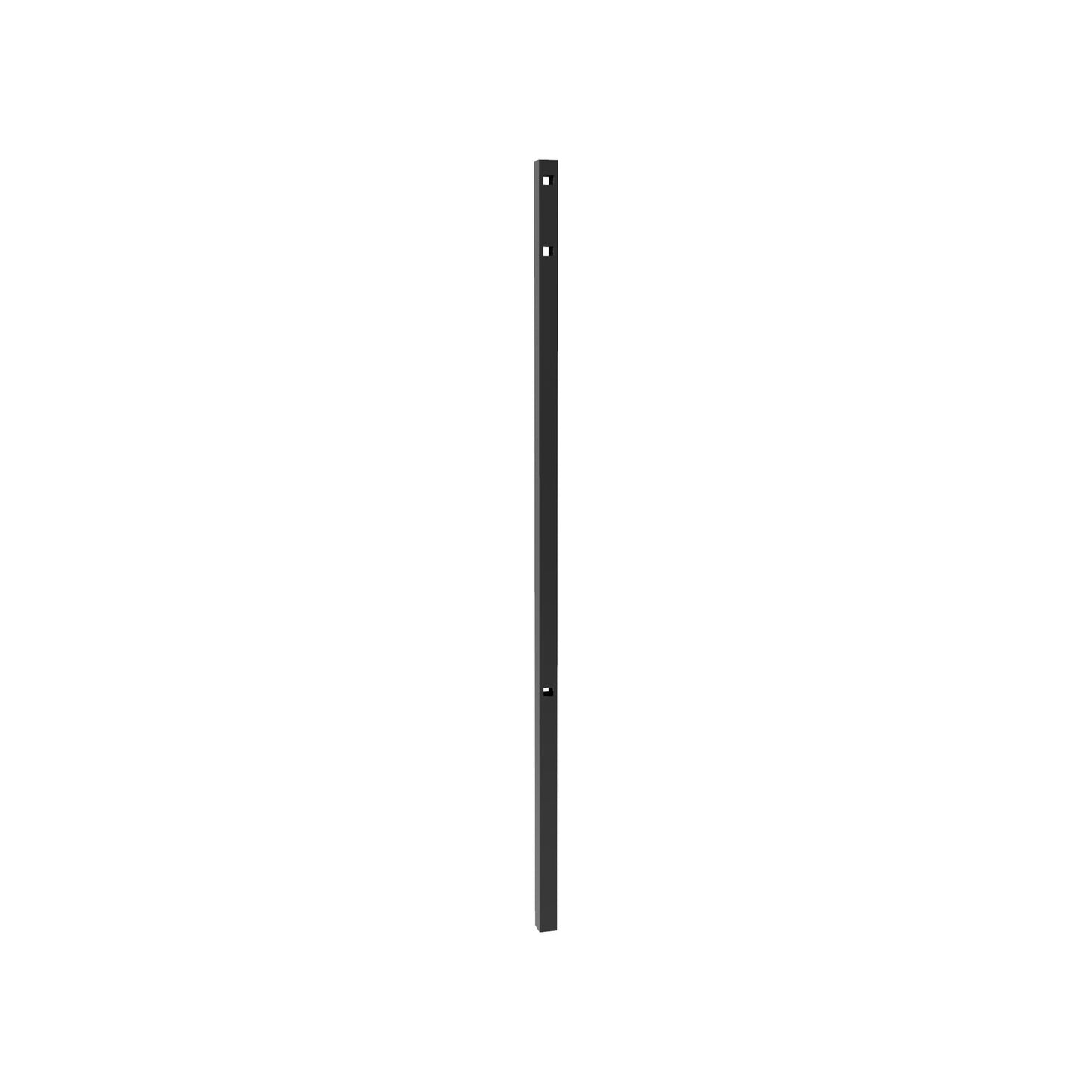 Line Post - 2" x 2" x 82" (H)-Aluminum Fence Posts-ActiveYards-Black-FenceCenter