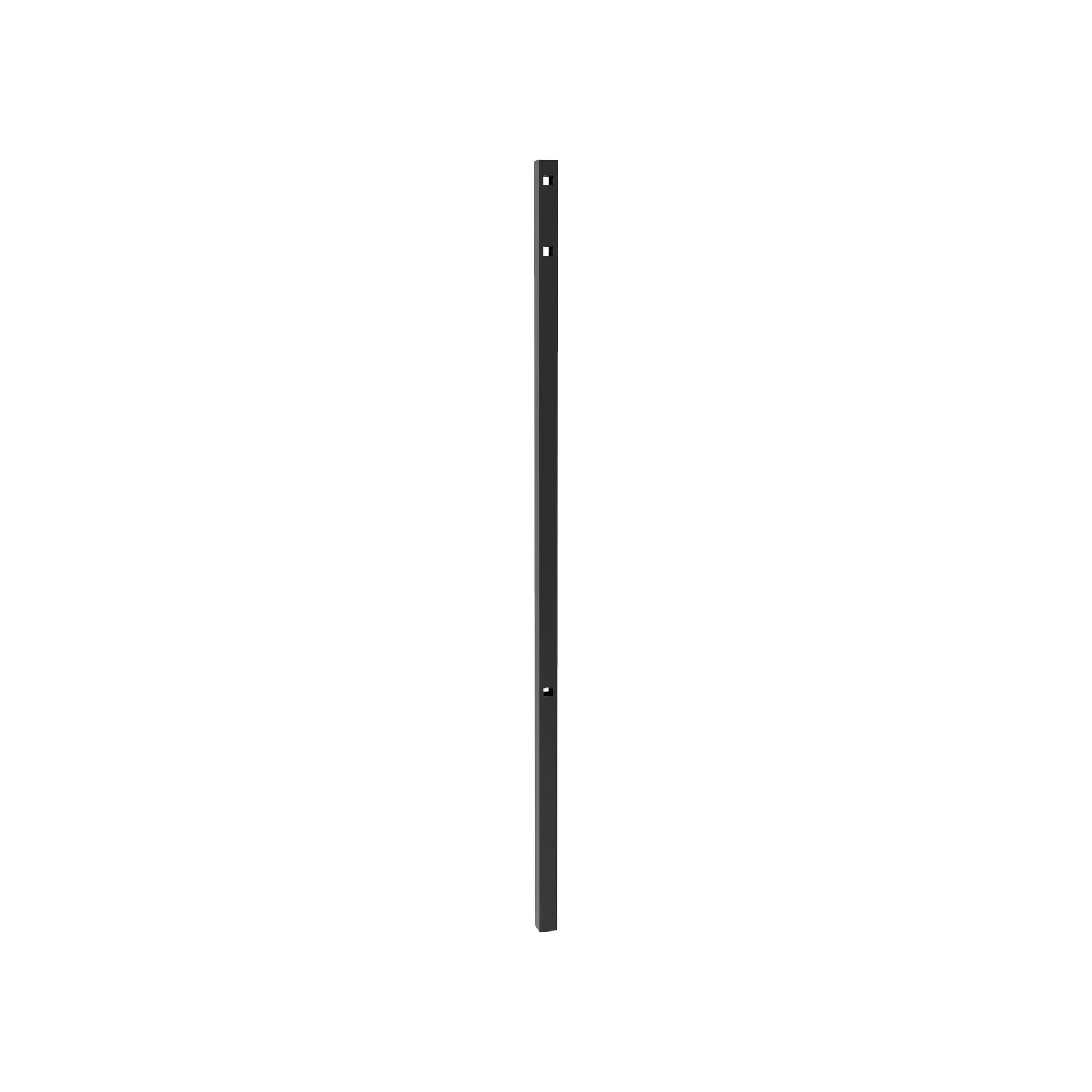 Line Post - 2" x 2" x 82" (H)-Aluminum Fence Posts-ActiveYards-Black-FenceCenter