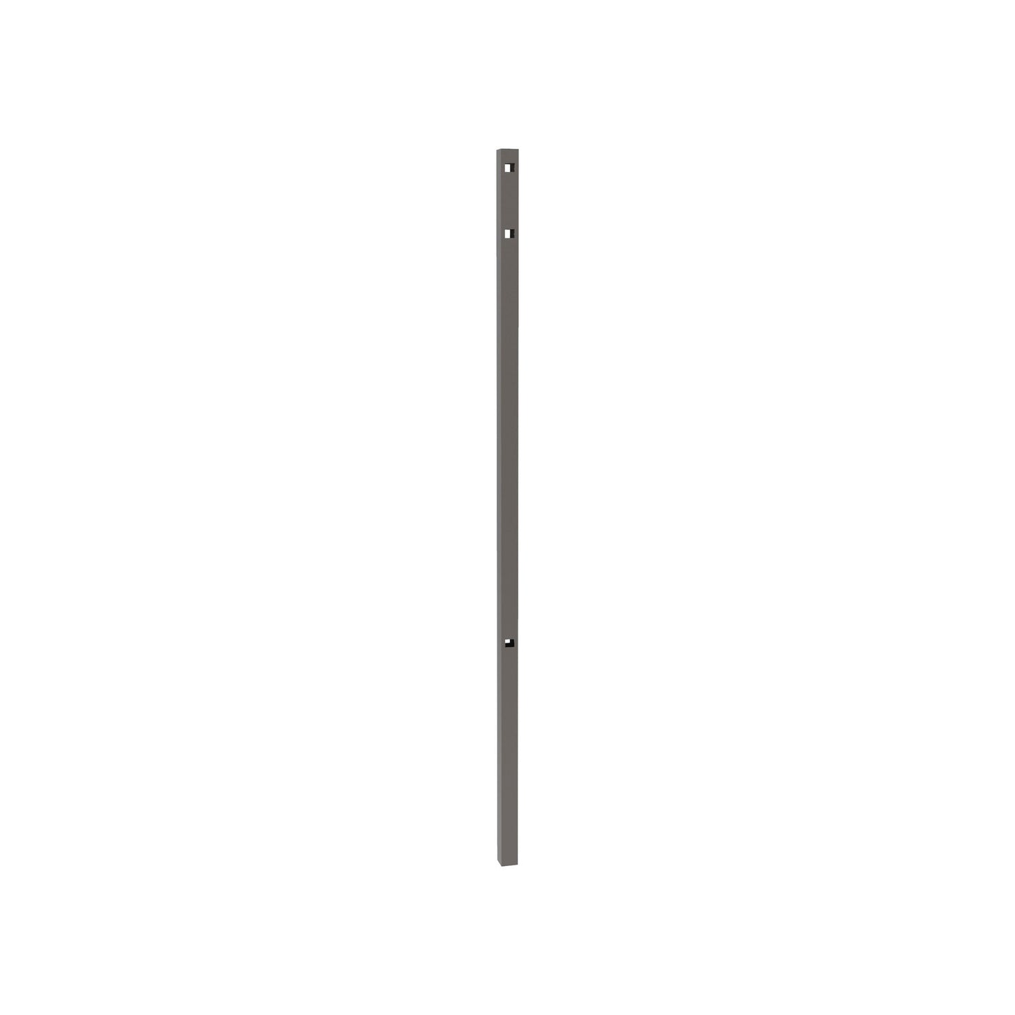 Line Post - 2" x 2" x 82" (H)-Aluminum Fence Posts-ActiveYards-Pewter-FenceCenter