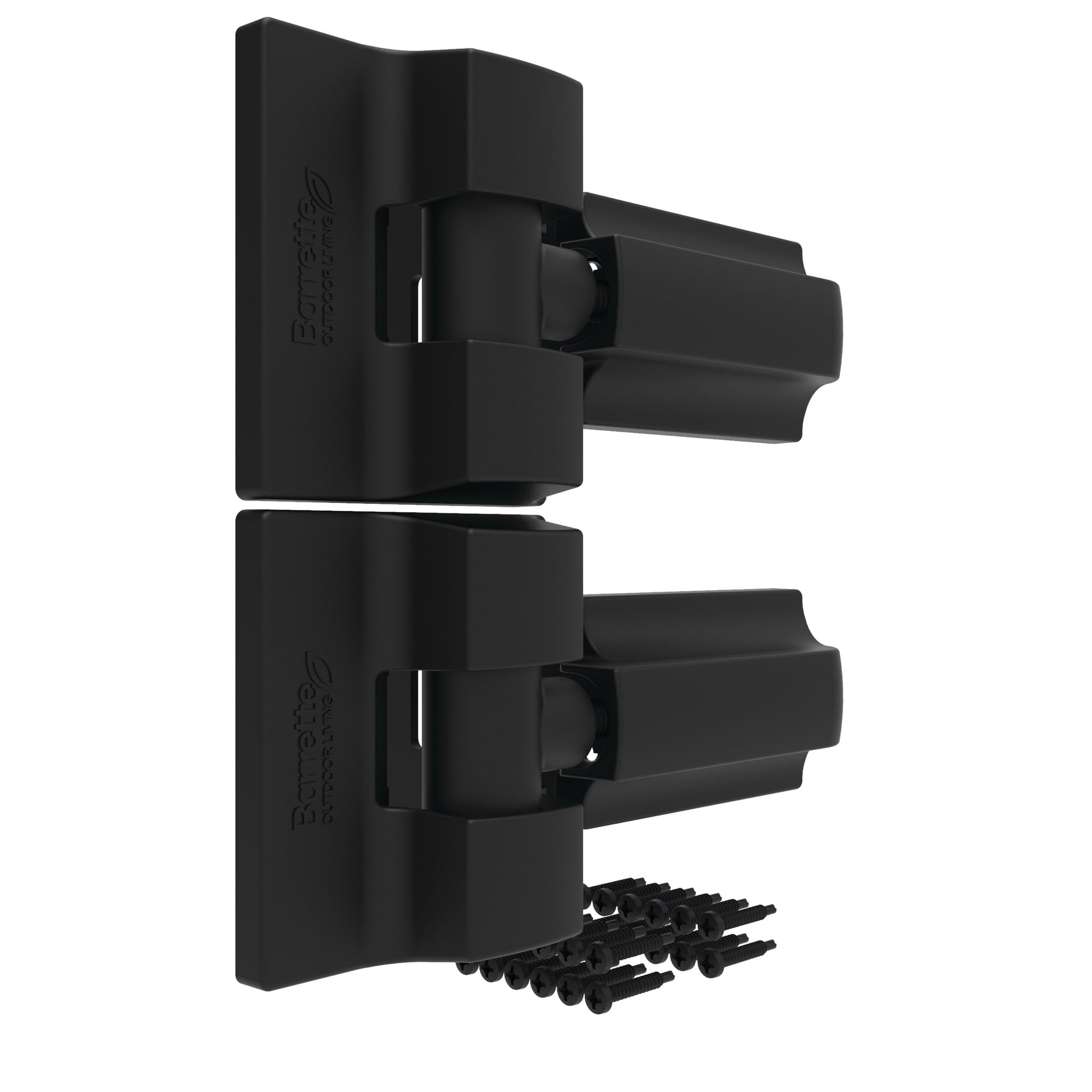Modern Wrap Hinge - Heavy Duty-Hinges-BOL Hardware-Black Stainless Steel-8-FenceCenter
