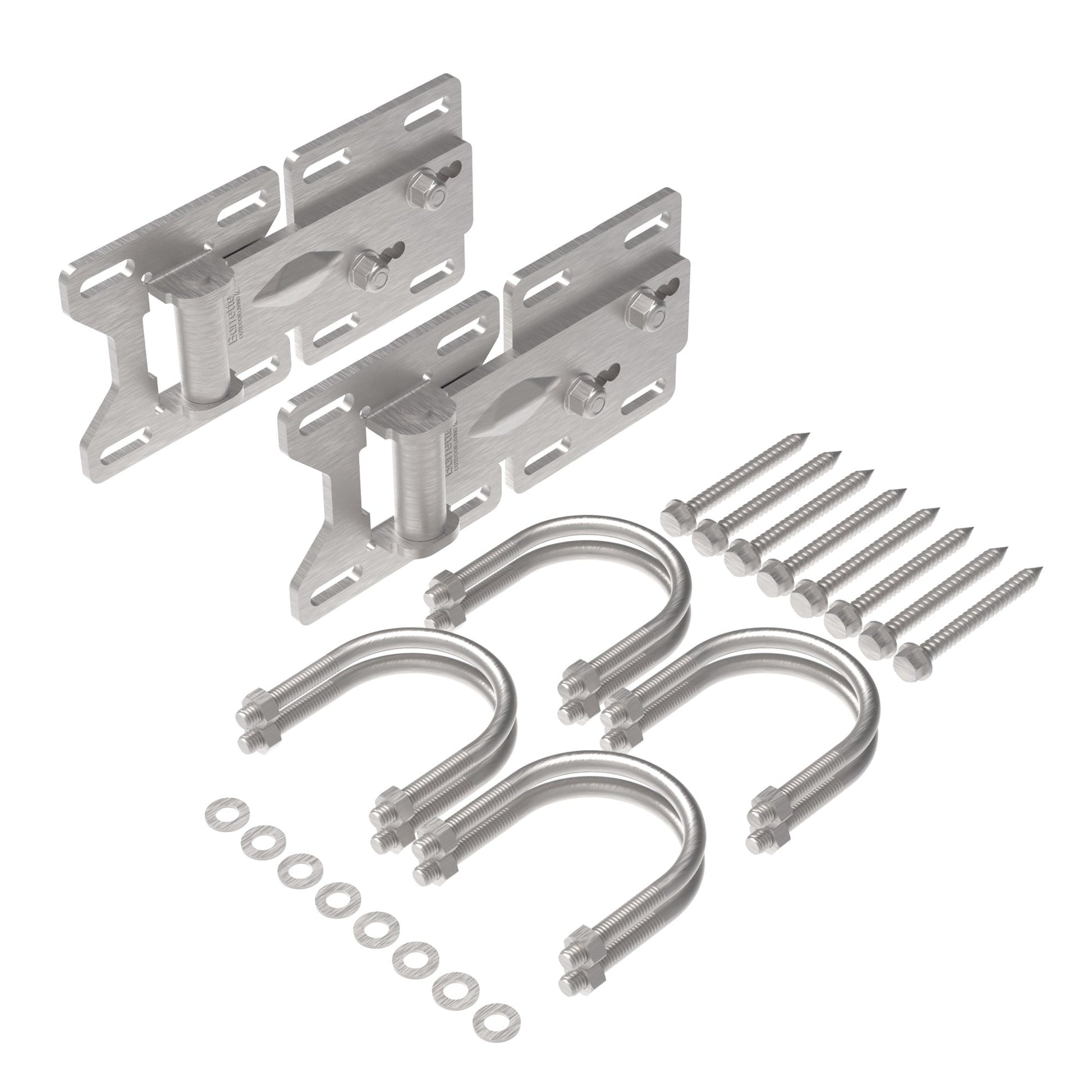 Chain Link/Farm Hinge - Heavy Duty-Hinges-BOL Hardware-Matte Silver-6-FenceCenter