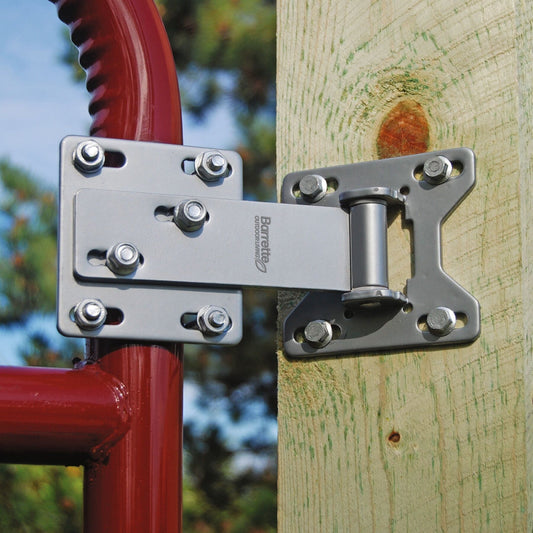 Chain Link/Farm Hinge - Heavy Duty-Hinges-BOL Hardware-Matte Silver-6-FenceCenter