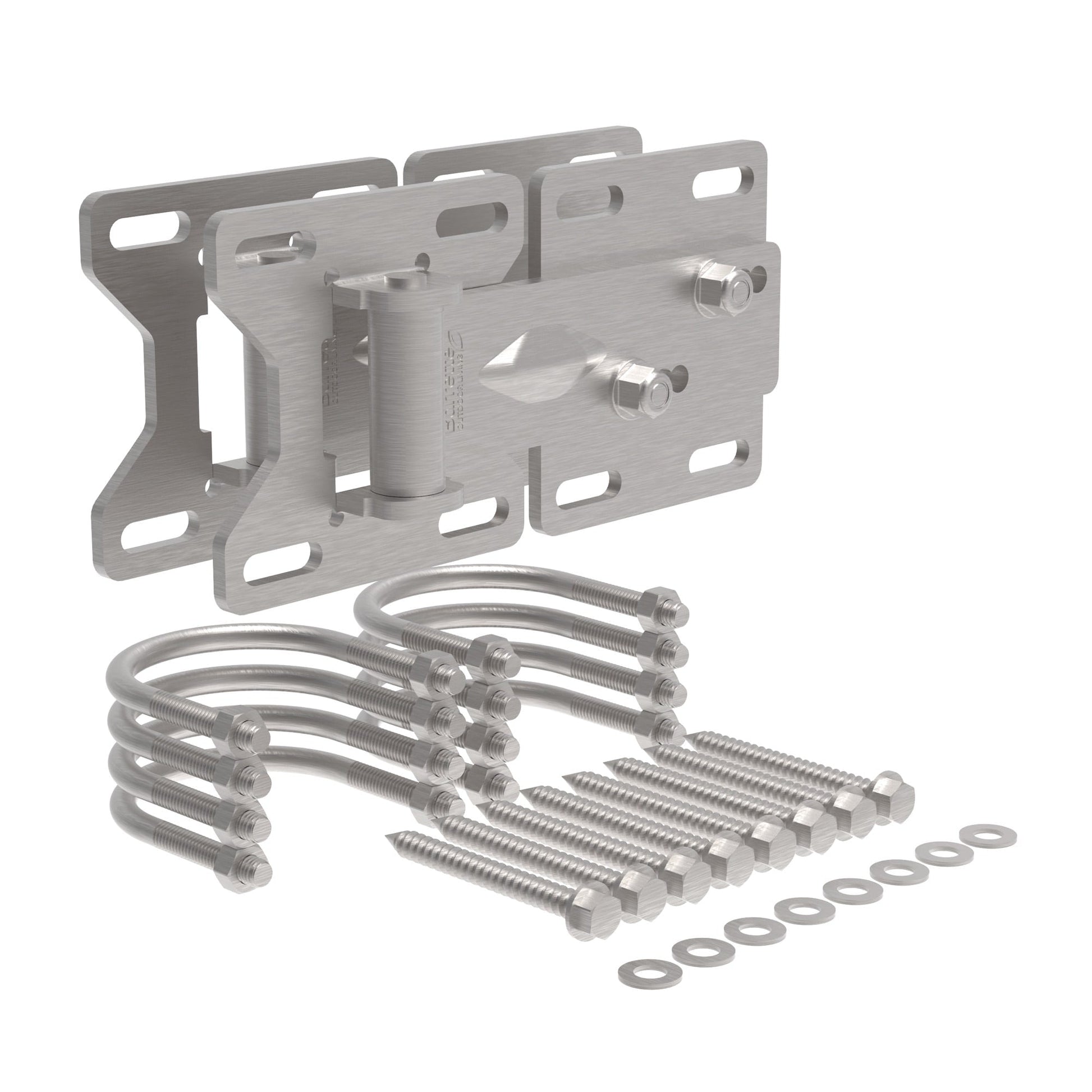 Chain Link/Farm Hinge - Heavy Duty-Hinges-BOL Hardware-Matte Silver-6-FenceCenter