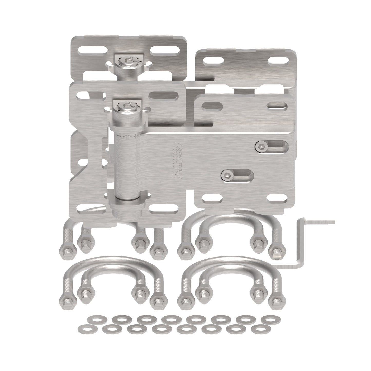 Chain Link/Farm Hinge - Standard-Hinges-BOL Hardware-Matte Silver-8-FenceCenter