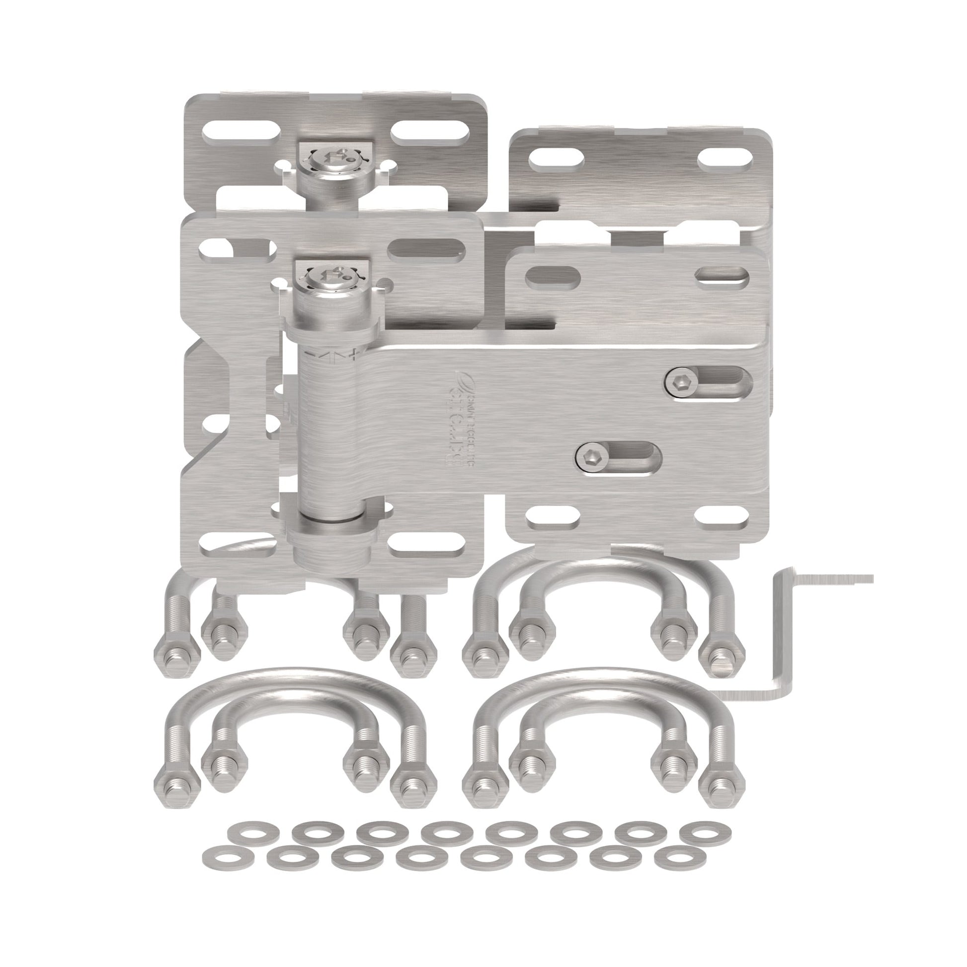 Chain Link/Farm Hinge - Standard-Hinges-BOL Hardware-Matte Silver-8-FenceCenter