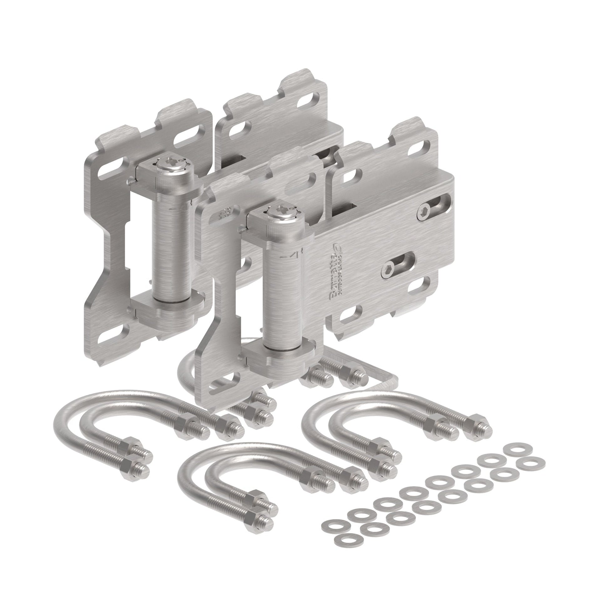 Chain Link/Farm Hinge - Standard-Hinges-BOL Hardware-Matte Silver-8-FenceCenter