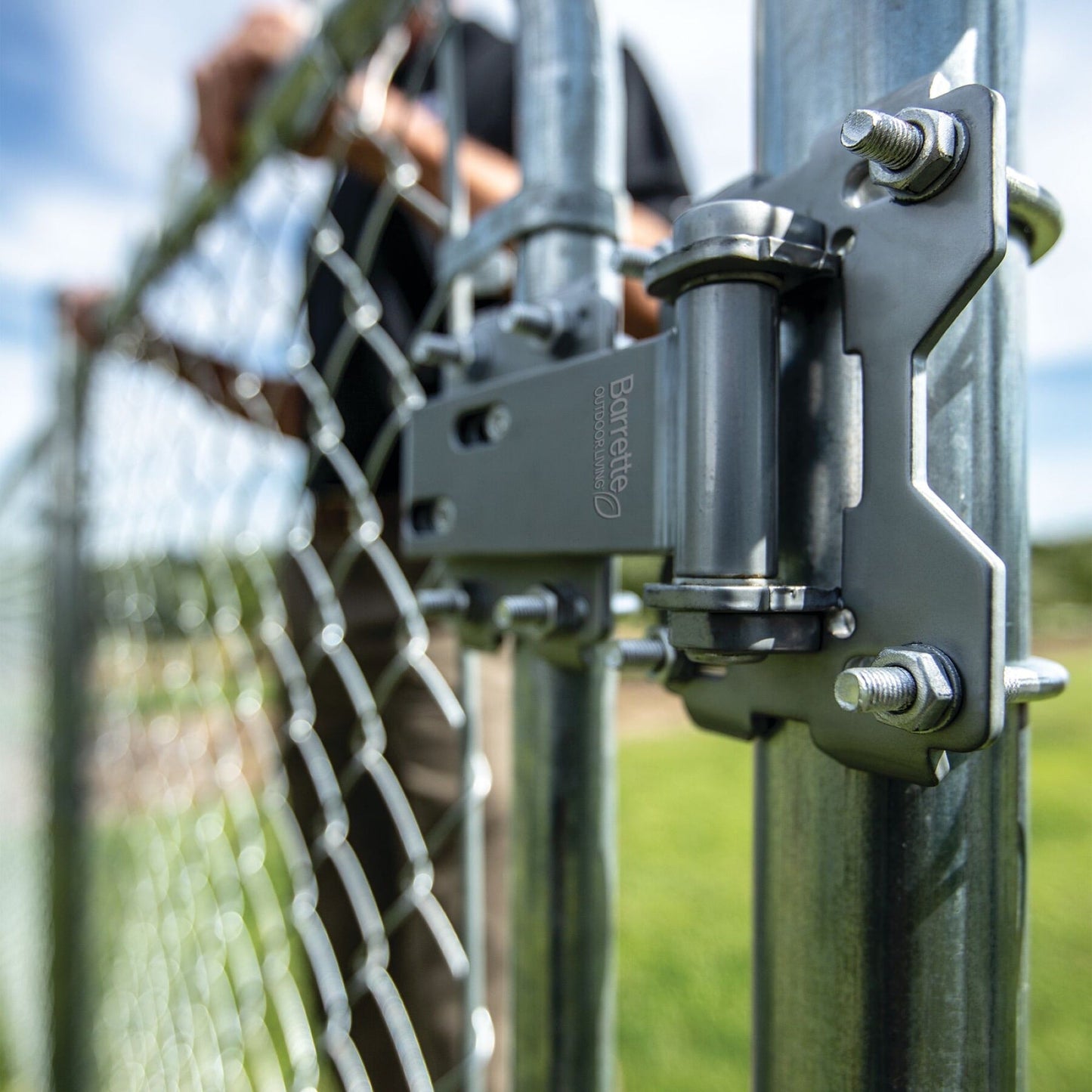 Chain Link/Farm Hinge - Standard-Hinges-BOL Hardware-Matte Silver-8-FenceCenter