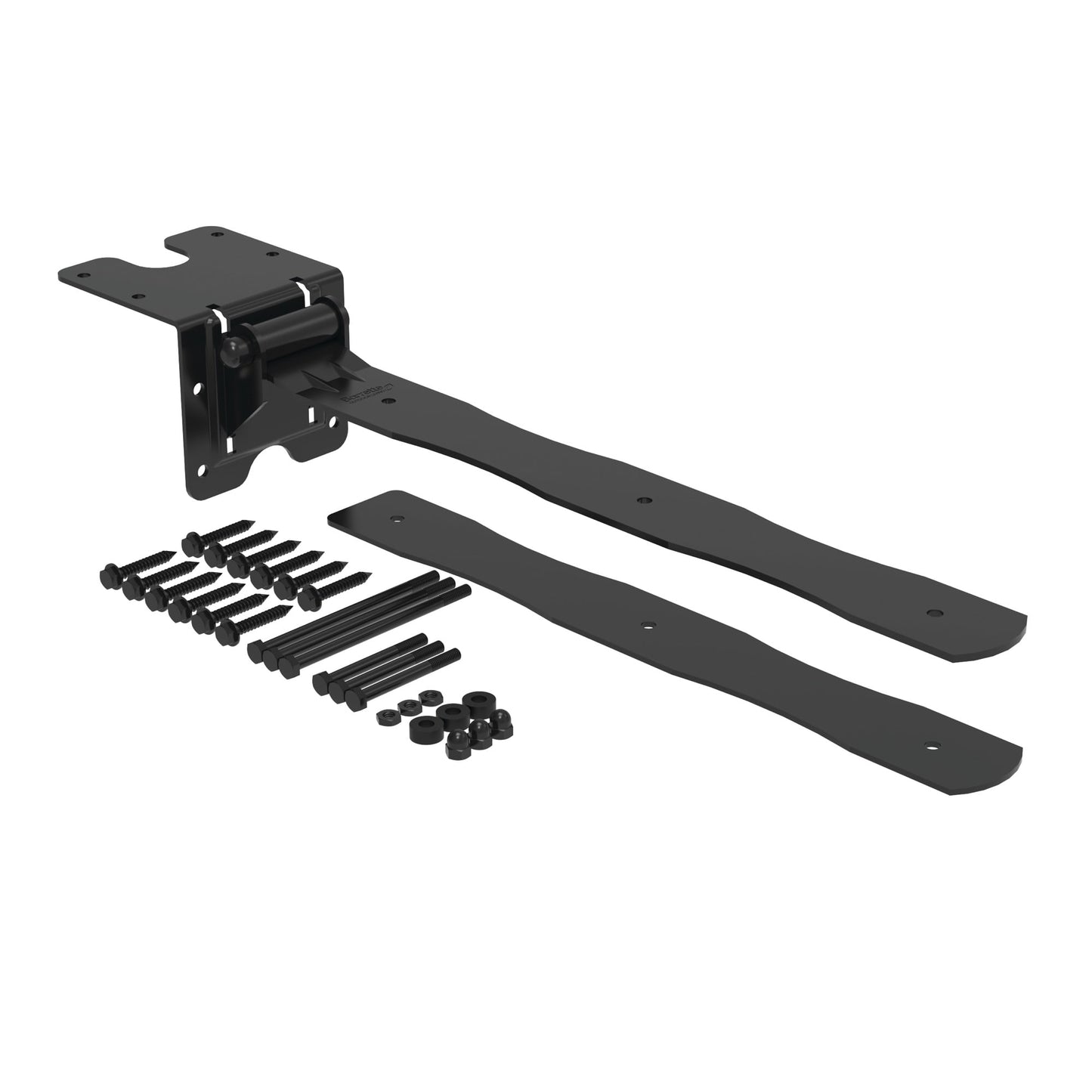 Strap Hinge - Drive Gate-Hinges-BOL Hardware-Black-12-FenceCenter