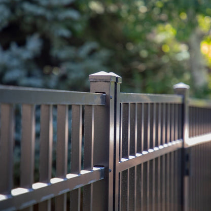 Granite Home Series - Fence Panel - 4' x 6'-Aluminum Fence Panels-ActiveYards-Black-FenceCenter