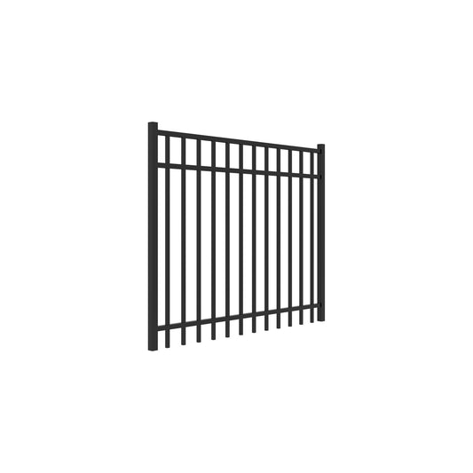 Granite Home Series - Straight Gate - 4' x 5'-Aluminum Fence Gates-ActiveYards-Black-FenceCenter