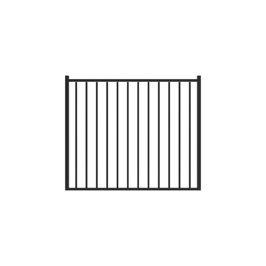 Bedrock Home Series - Straight Gate - 4' x 5'-Aluminum Fence Gates-ActiveYards-Black-FenceCenter