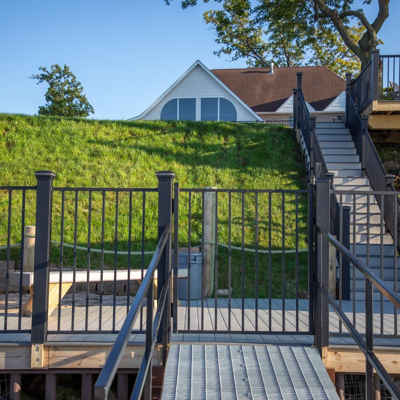 Bedrock Haven Series - Fence Panel - 4' x 6'-Aluminum Fence Panels-ActiveYards-Black-FenceCenter