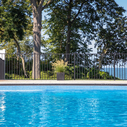 Bedrock Haven Series - Fence Panel - 4' x 6'-Aluminum Fence Panels-ActiveYards-Black-FenceCenter