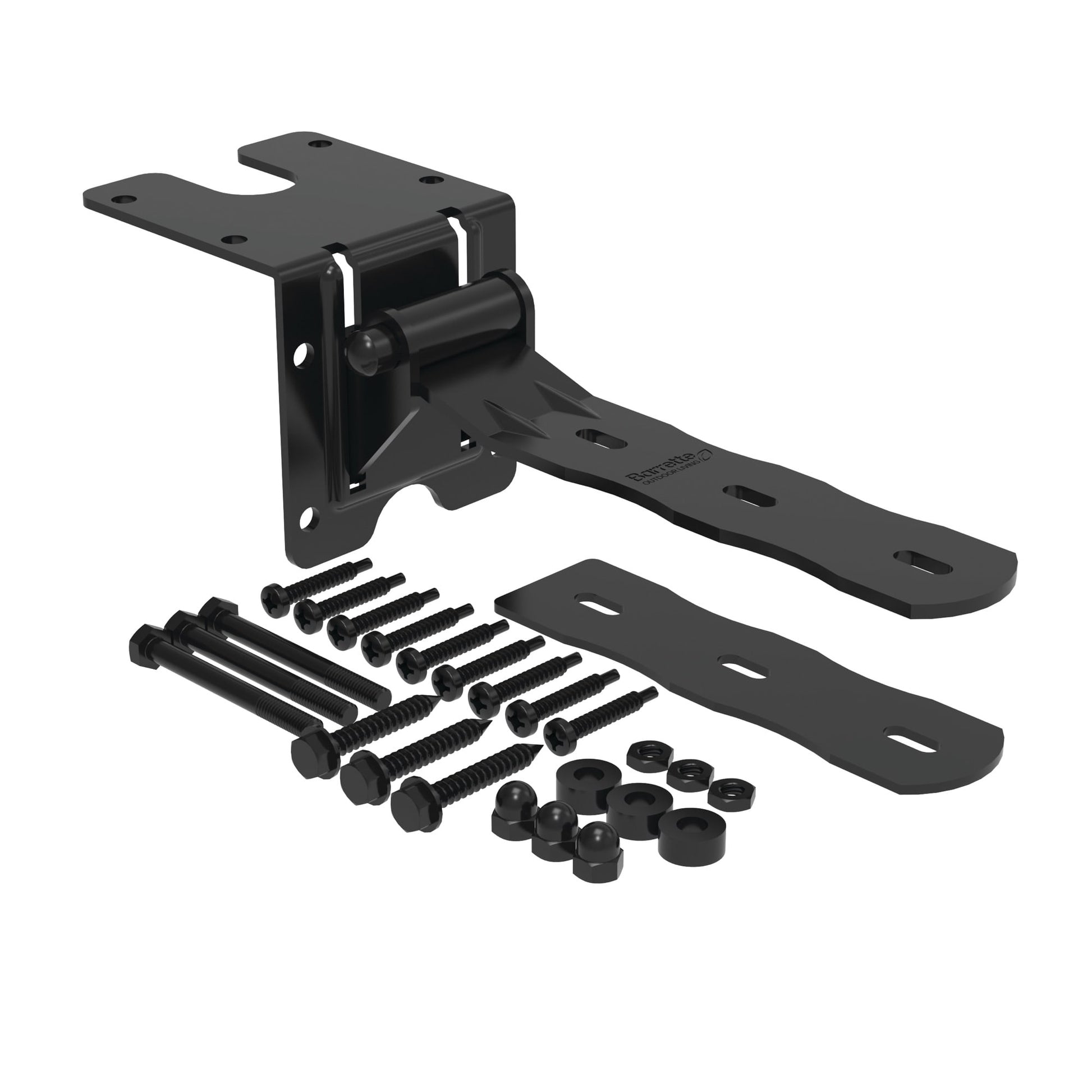 Strap Hinge - Walk Gate-Hinges-BOL Hardware-Black-24-FenceCenter