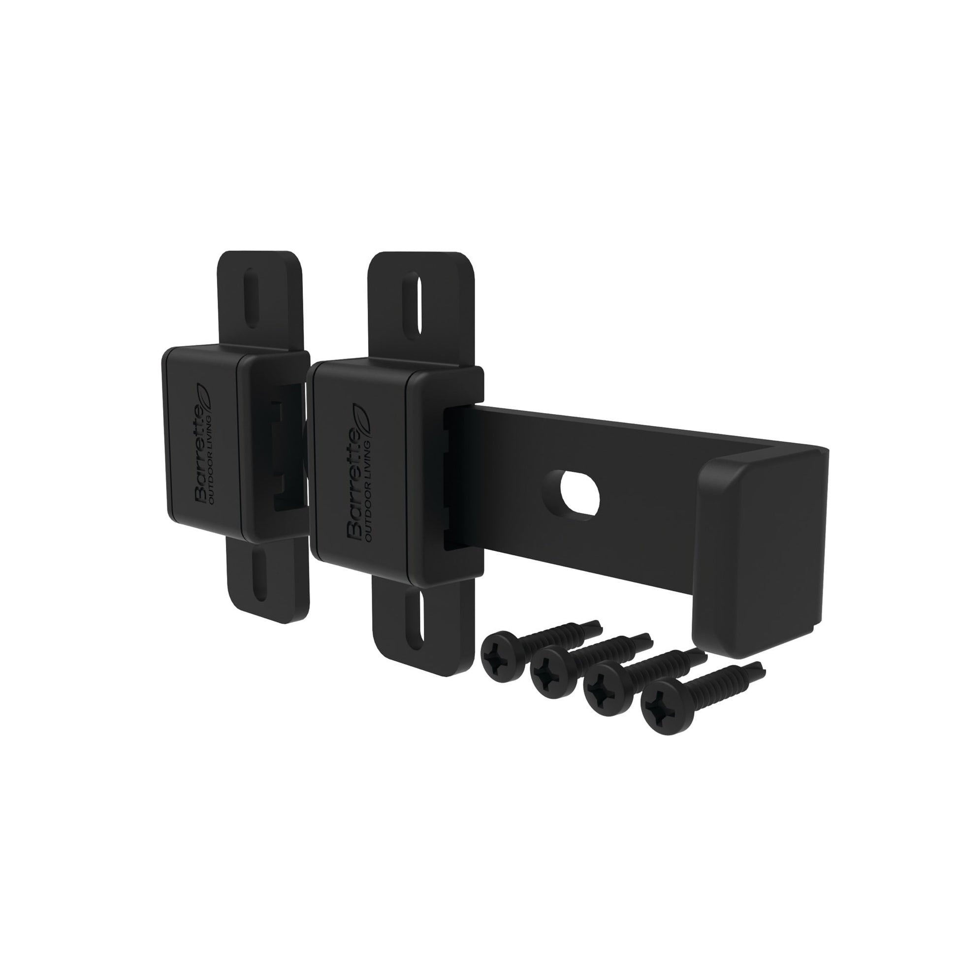 Slide Bar Latch-Latches-BOL Hardware-Black-48-FenceCenter