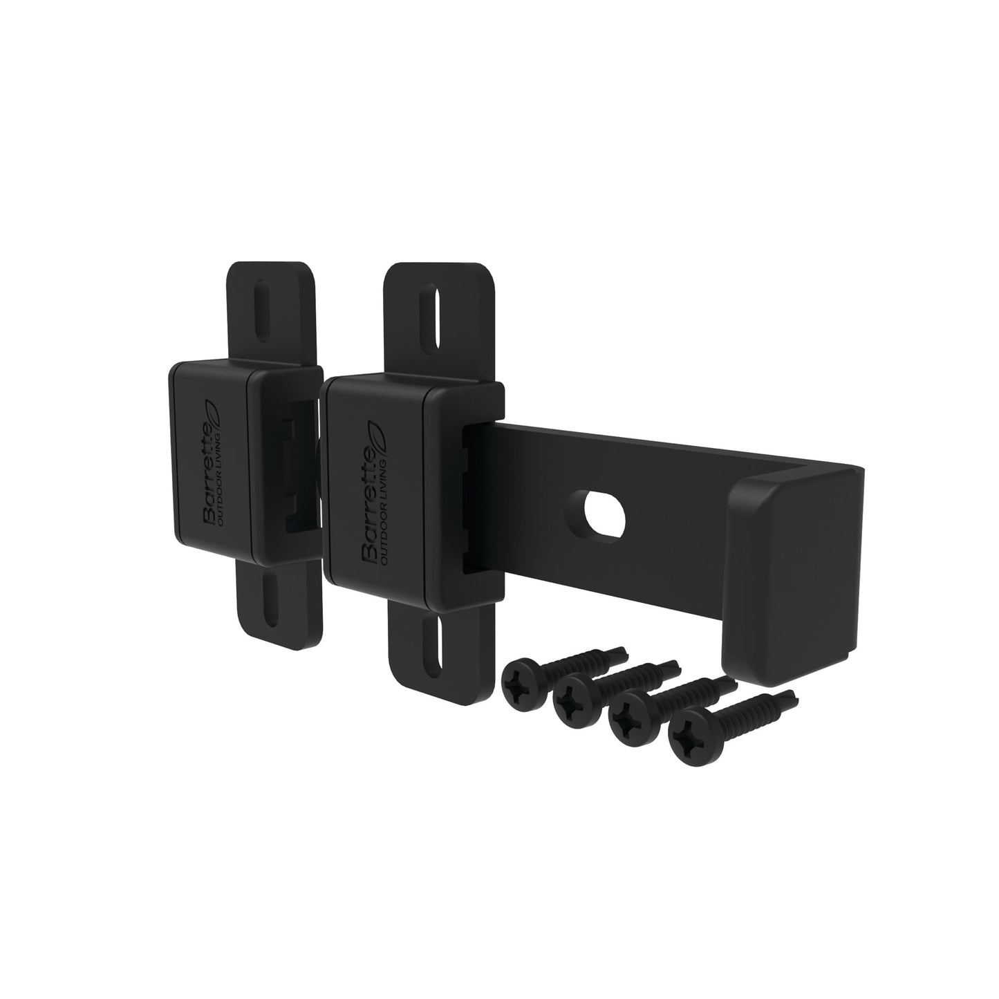 Slide Bar Latch-Latches-BOL Hardware-Black Stainless Steel-48-FenceCenter