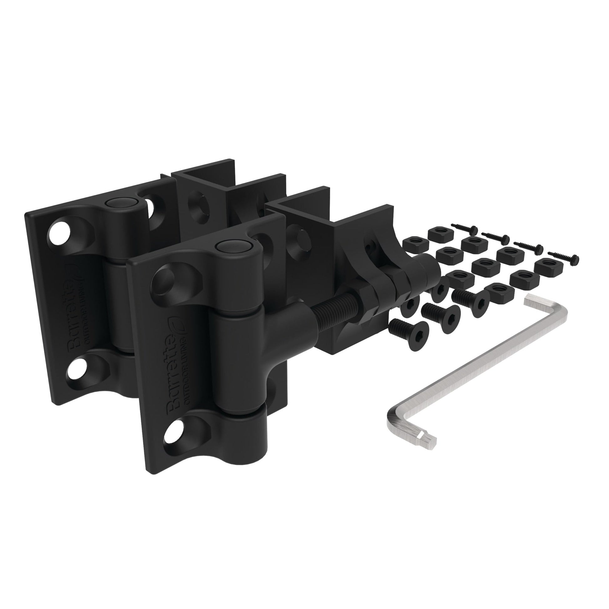 Estate Gate Hinge - 2" Upright-Hinges-BOL Hardware-Black-6-FenceCenter