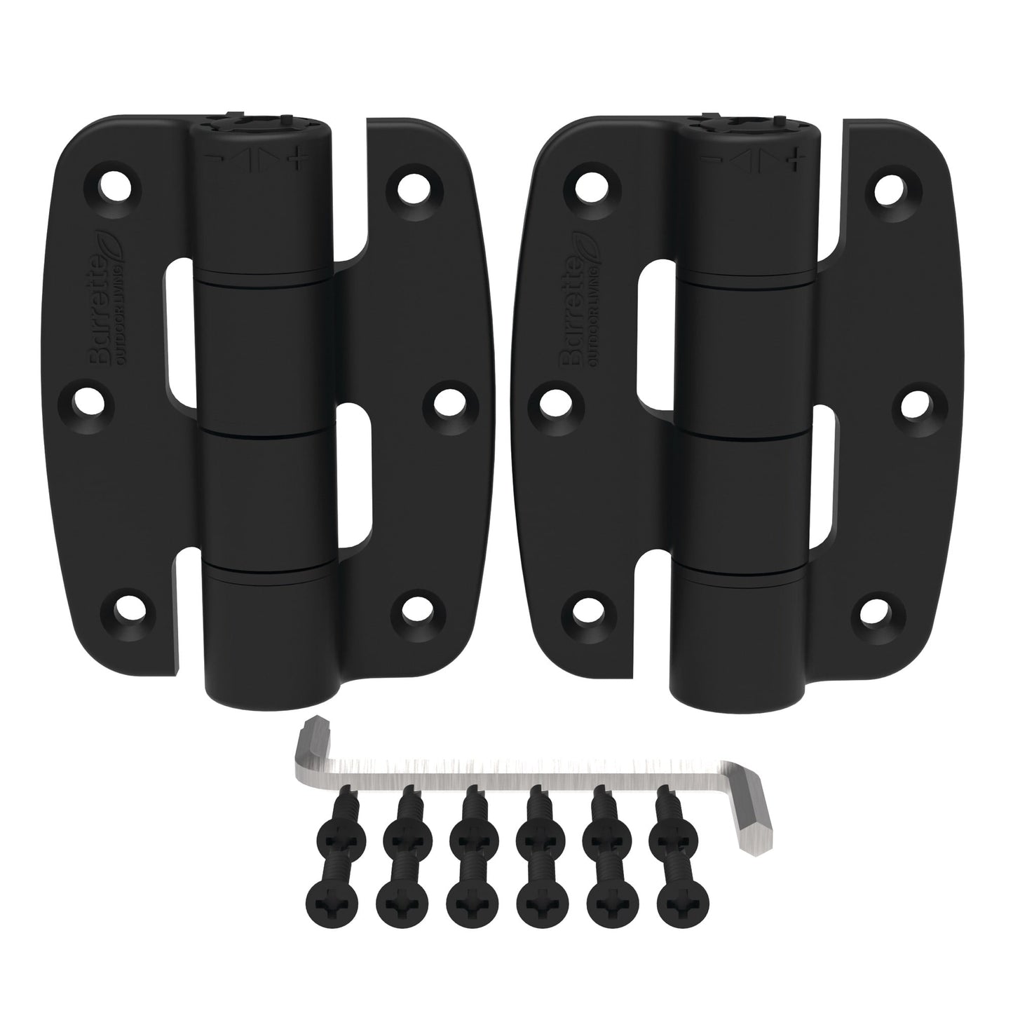 Butterfly Hinge - Compact Polymer-Hinges-BOL Hardware-Black-48-FenceCenter