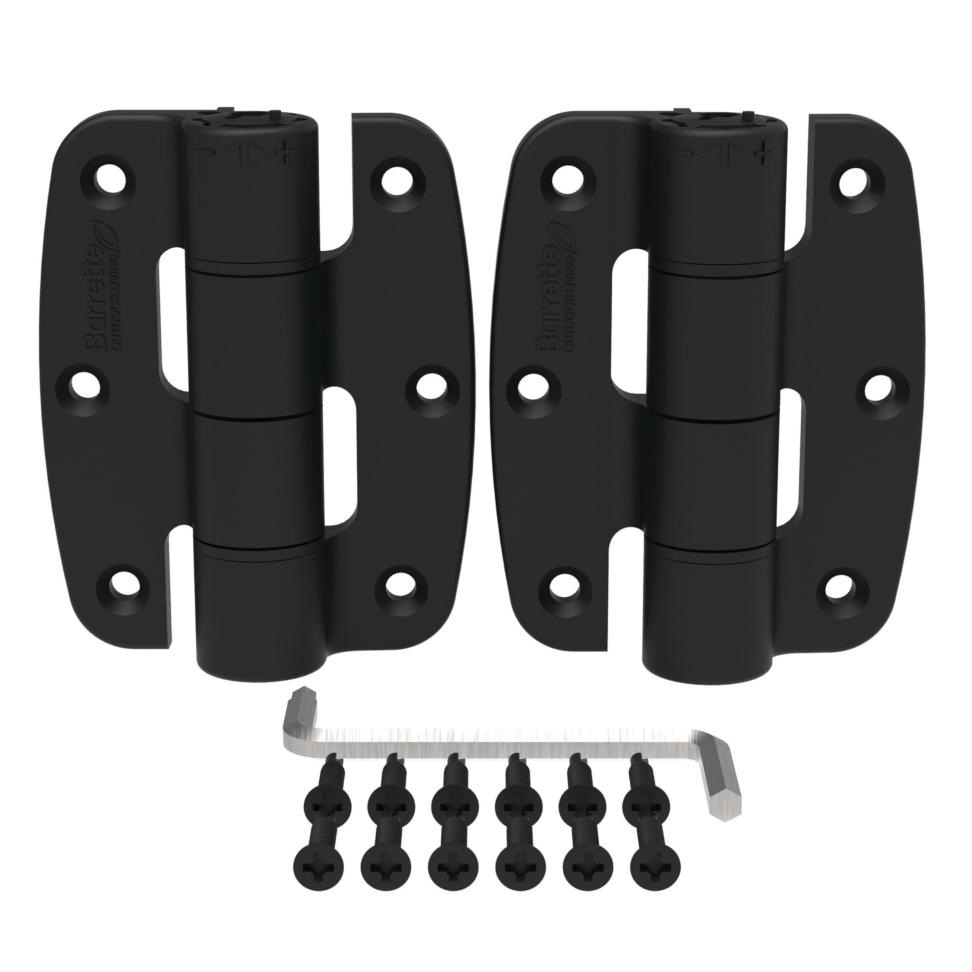 Butterfly Hinge - Compact Polymer-Hinges-BOL Hardware-Black-48-FenceCenter