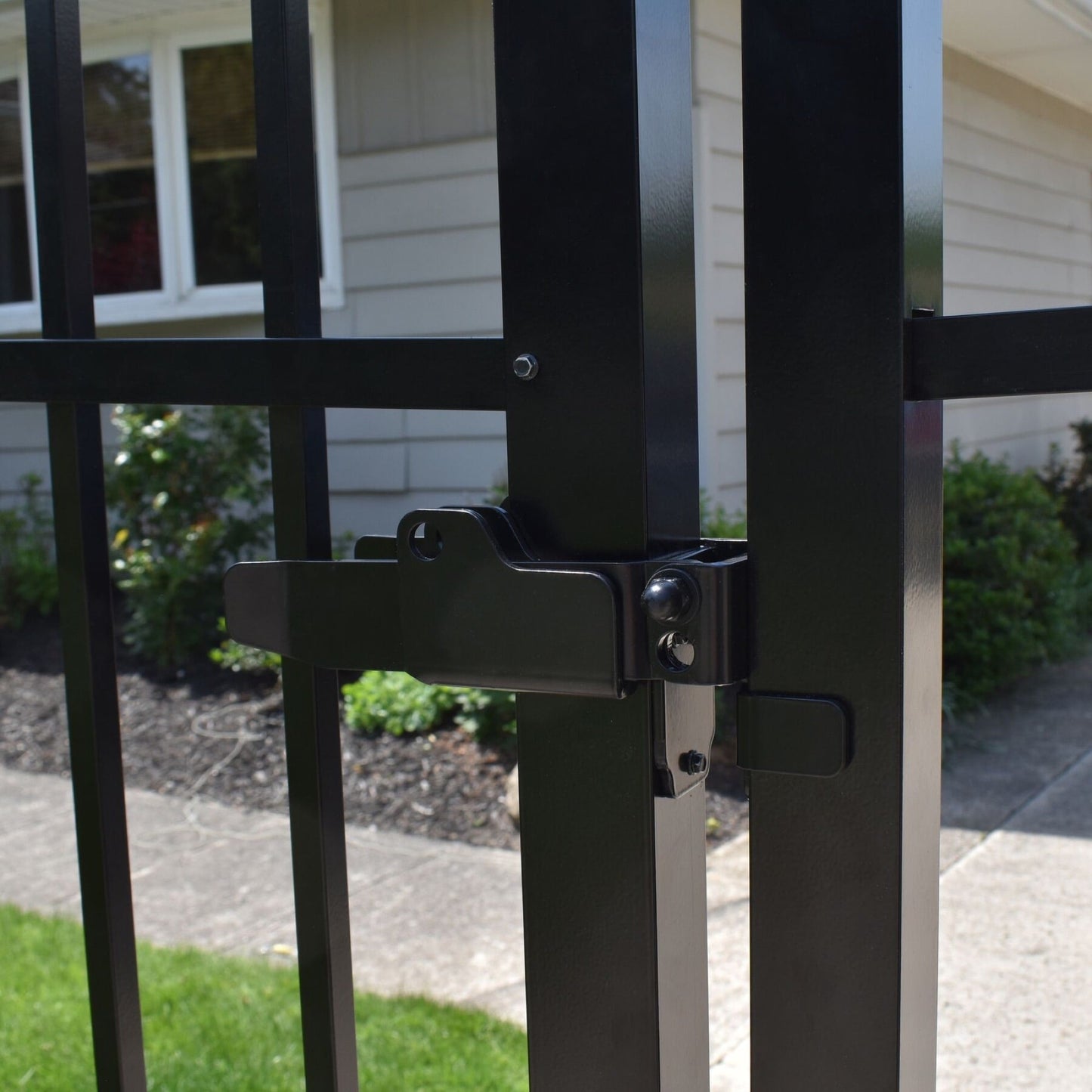 Standard Y-Latch - 2" Upright-Latches-BOL Hardware-Black-12-FenceCenter