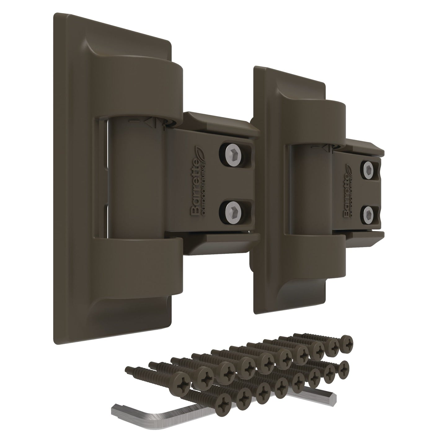 Modern Wrap Hinge - Standard-Hinges-BOL Hardware-Light Bronze-12-FenceCenter
