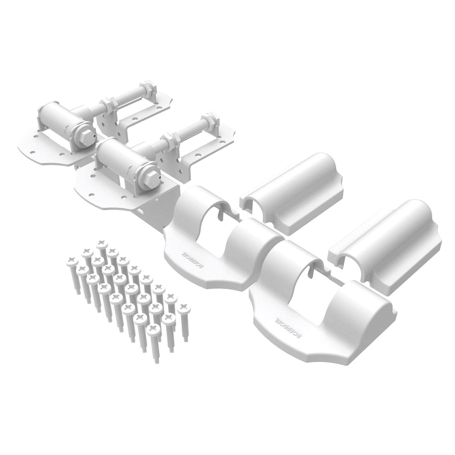 Contemporary Wrap Hinge - Heavy Duty-Hinges-BOL Hardware-FenceCenter