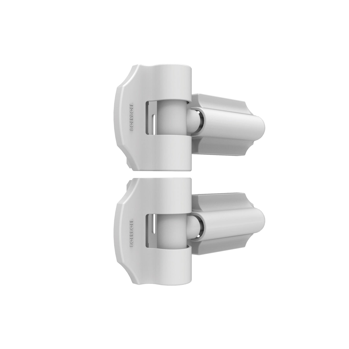 Contemporary Wrap Hinge - Heavy Duty-Hinges-BOL Hardware-White Stainless Steel-8-FenceCenter