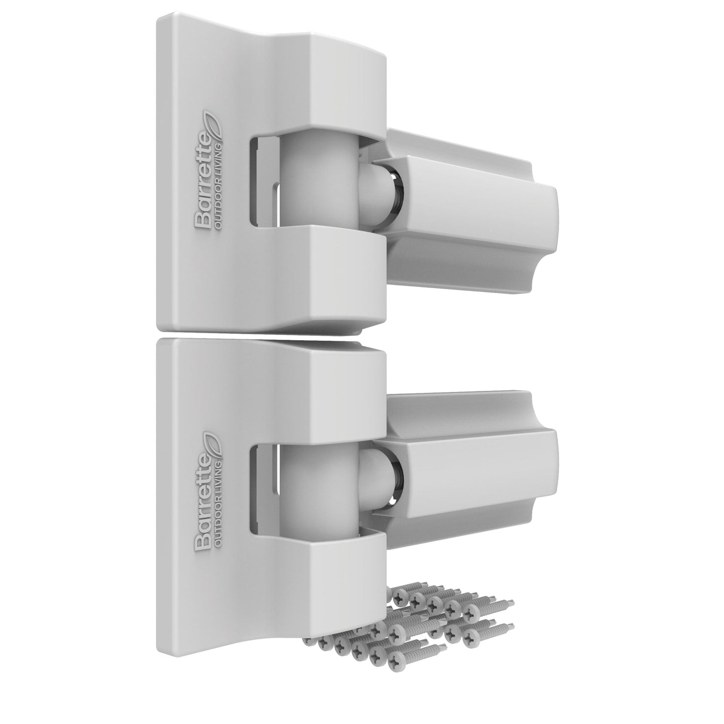 Modern Wrap Hinge - Heavy Duty-Hinges-BOL Hardware-White-8-FenceCenter