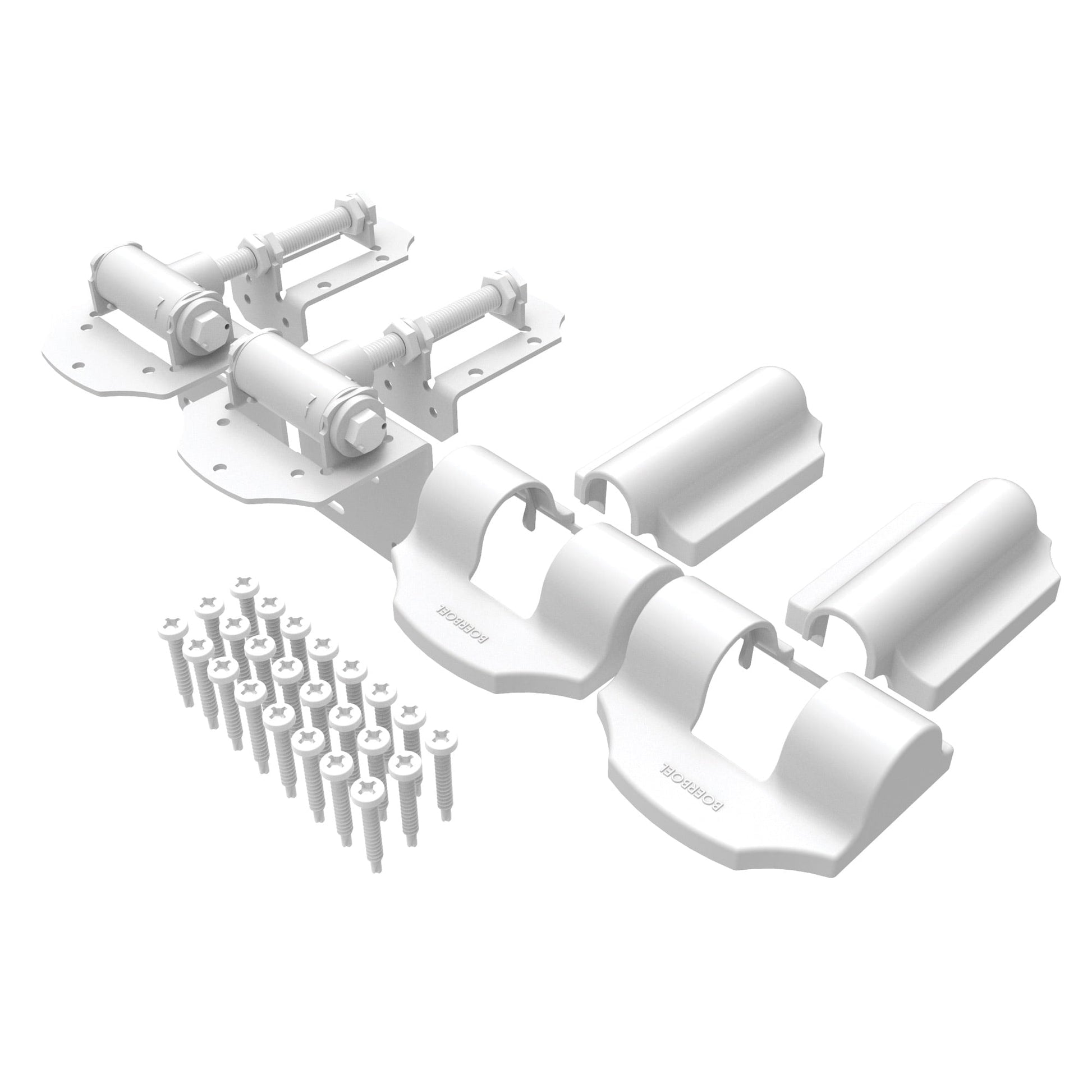 Contemporary Wrap Hinge - Heavy Duty-Hinges-BOL Hardware-FenceCenter