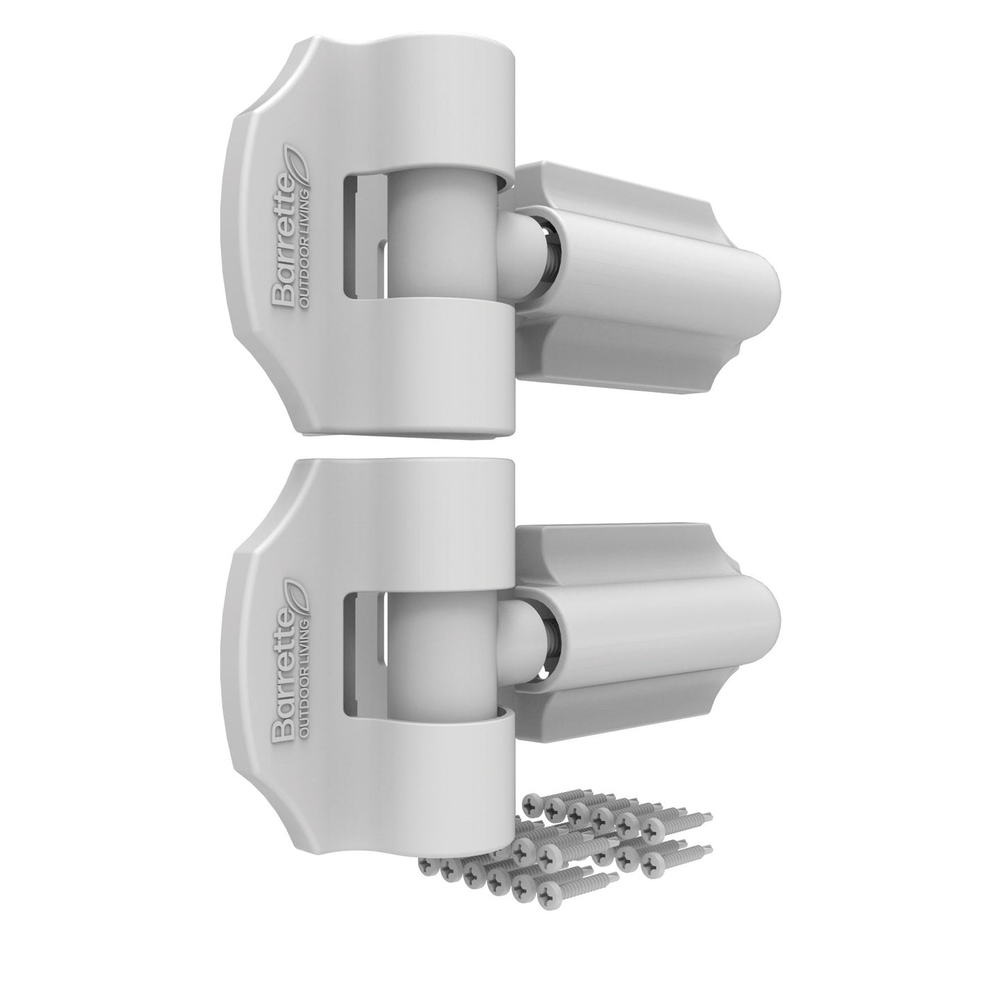 Contemporary Wrap Hinge - Heavy Duty-Hinges-BOL Hardware-White-8-FenceCenter