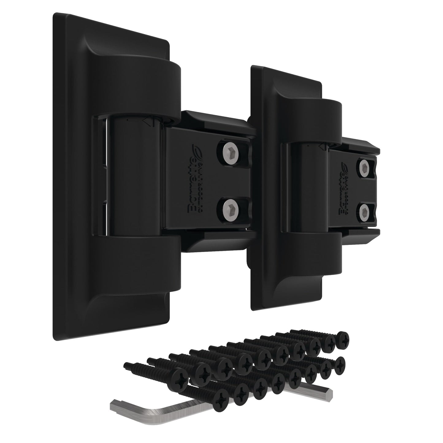 Modern Wrap Hinge - Standard-Hinges-BOL Hardware-Black-12-FenceCenter