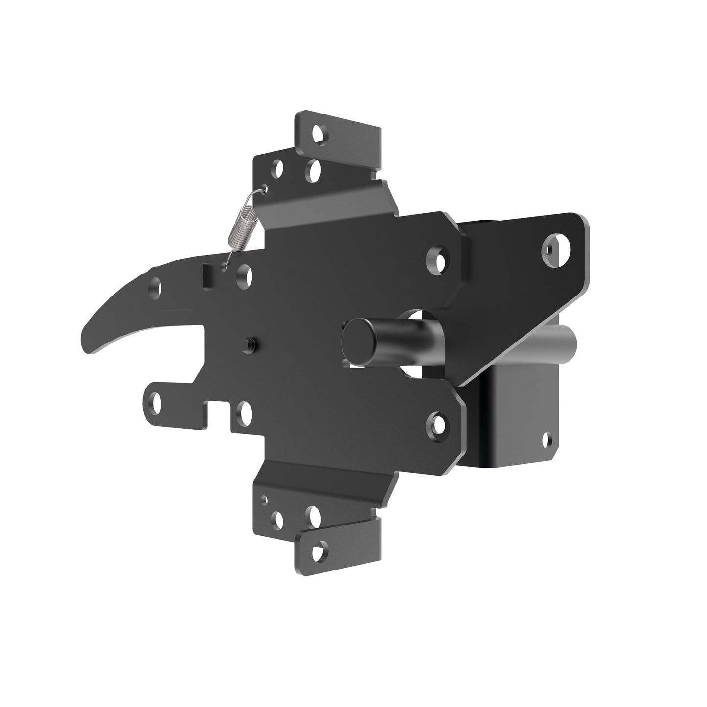 Post Latch - 5x5 Standard 2-Sided Locking-Latches-BOL Hardware-Black Stainless Steel-20-FenceCenter