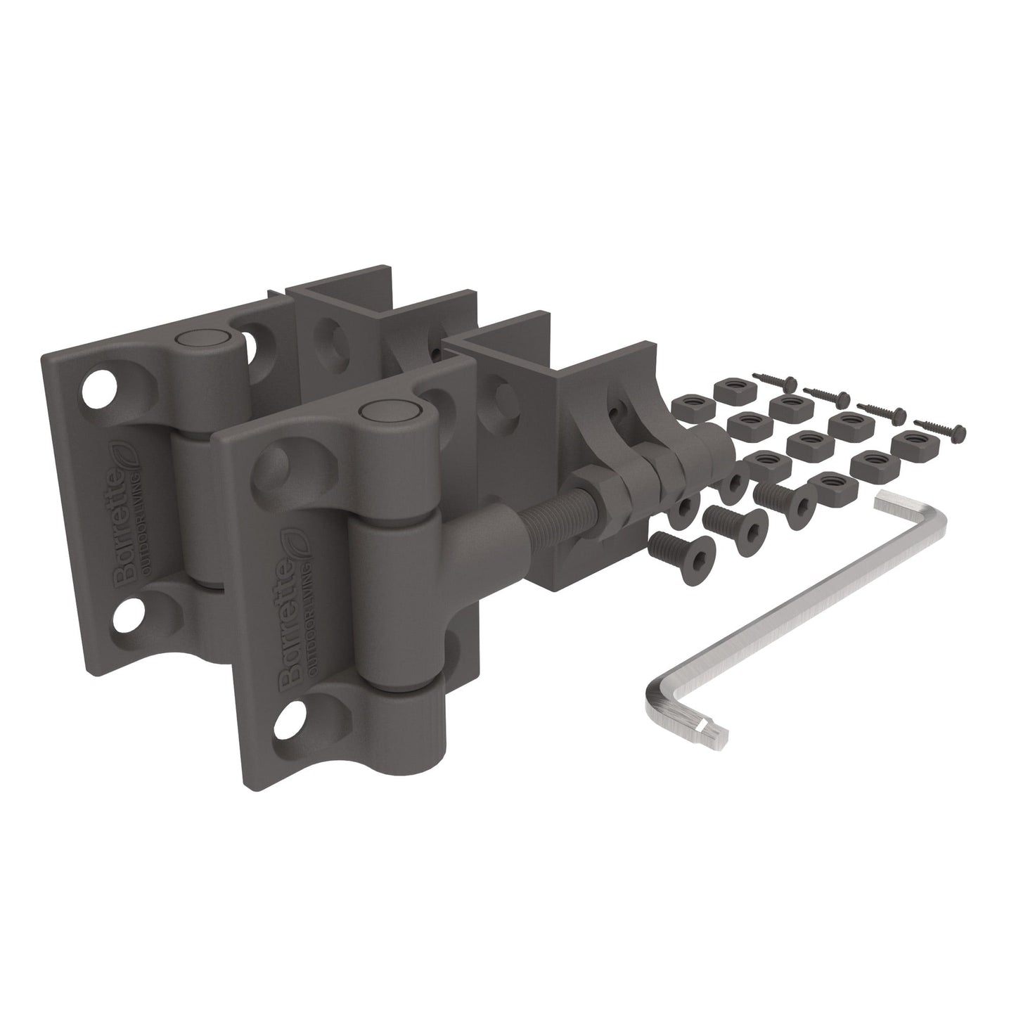 Estate Gate Hinge - 2" Upright-Hinges-BOL Hardware-Matte Bronze-6-FenceCenter