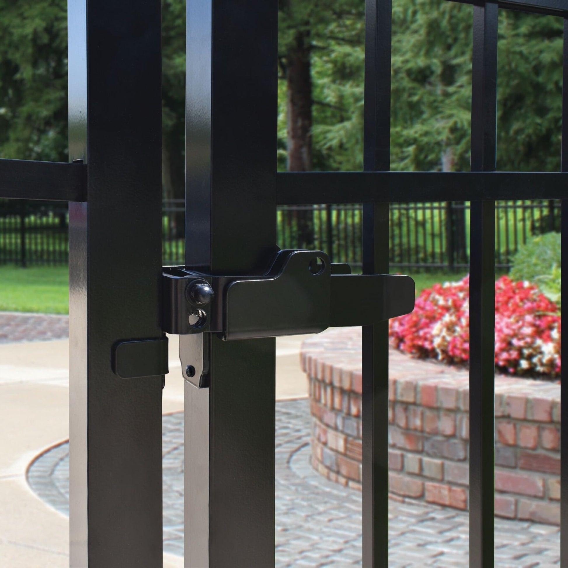 Standard Y-Latch - 2.5" Upright-Latches-BOL Hardware-Black-9-FenceCenter