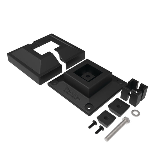 Surface Mount & Cover G2 - 2"-Accessories-BOL Hardware-Black-12-FenceCenter