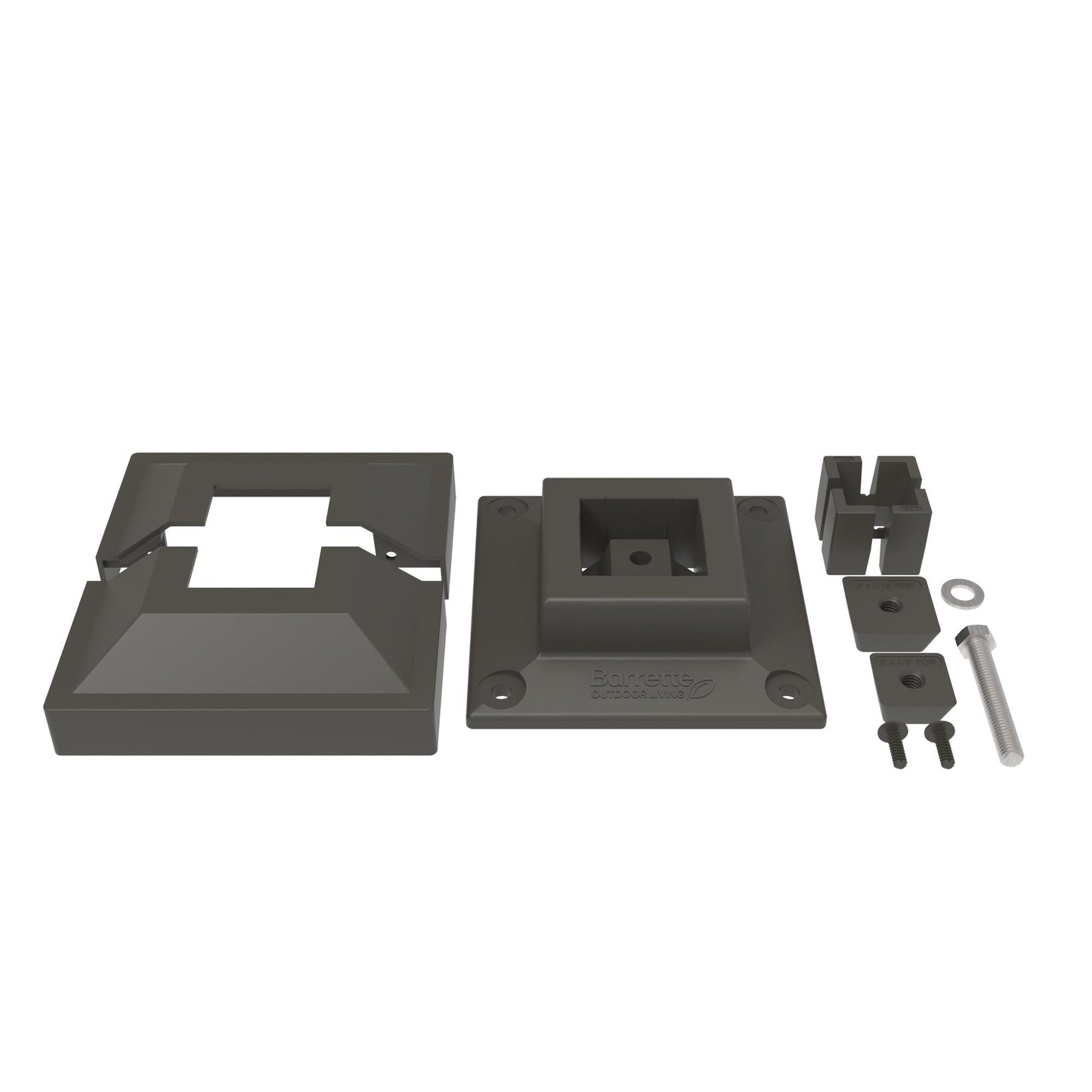 Surface Mount & Cover G2 - 2"-Accessories-BOL Hardware-FenceCenter