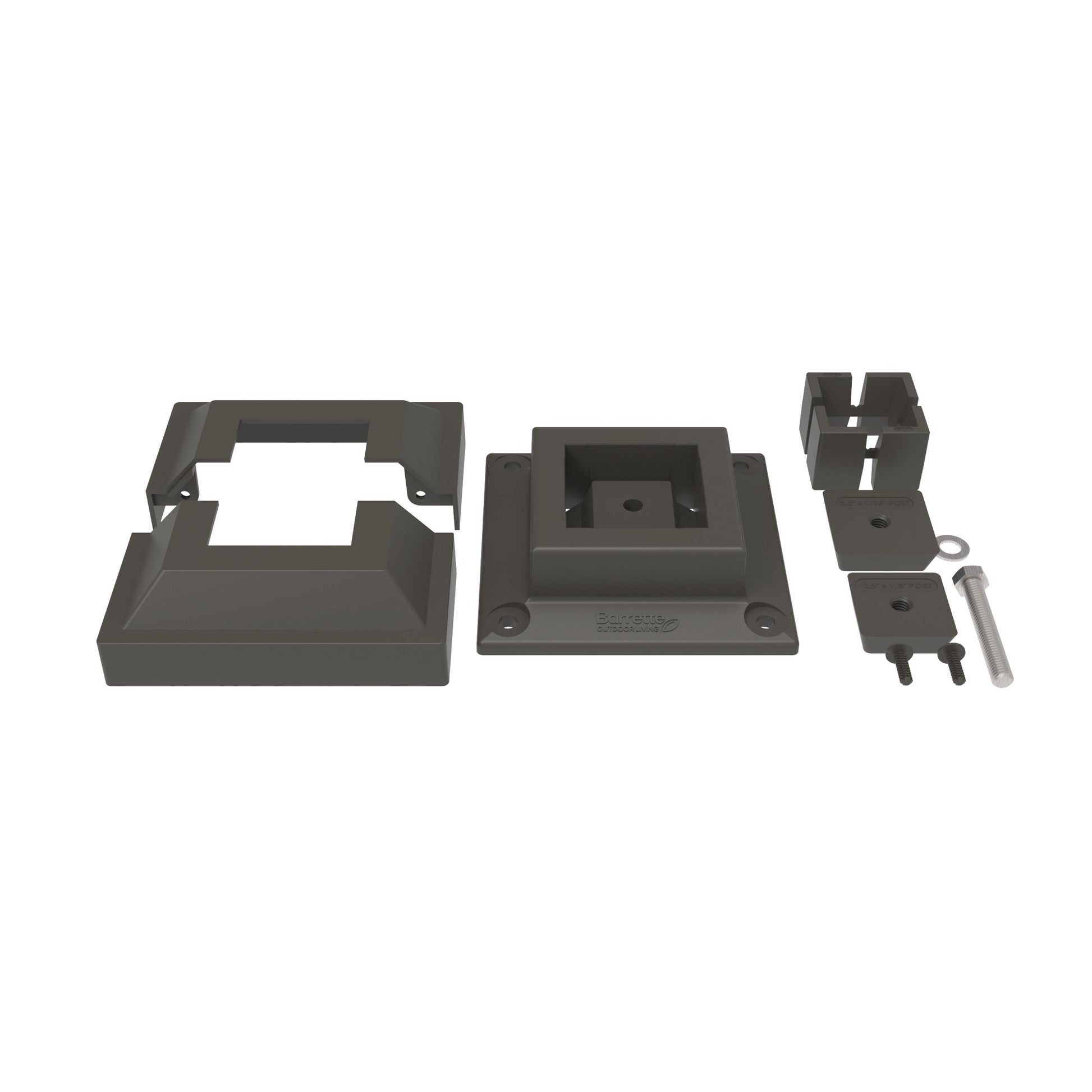 Surface Mount & Cover G2 - 2.5"-Accessories-BOL Hardware-FenceCenter