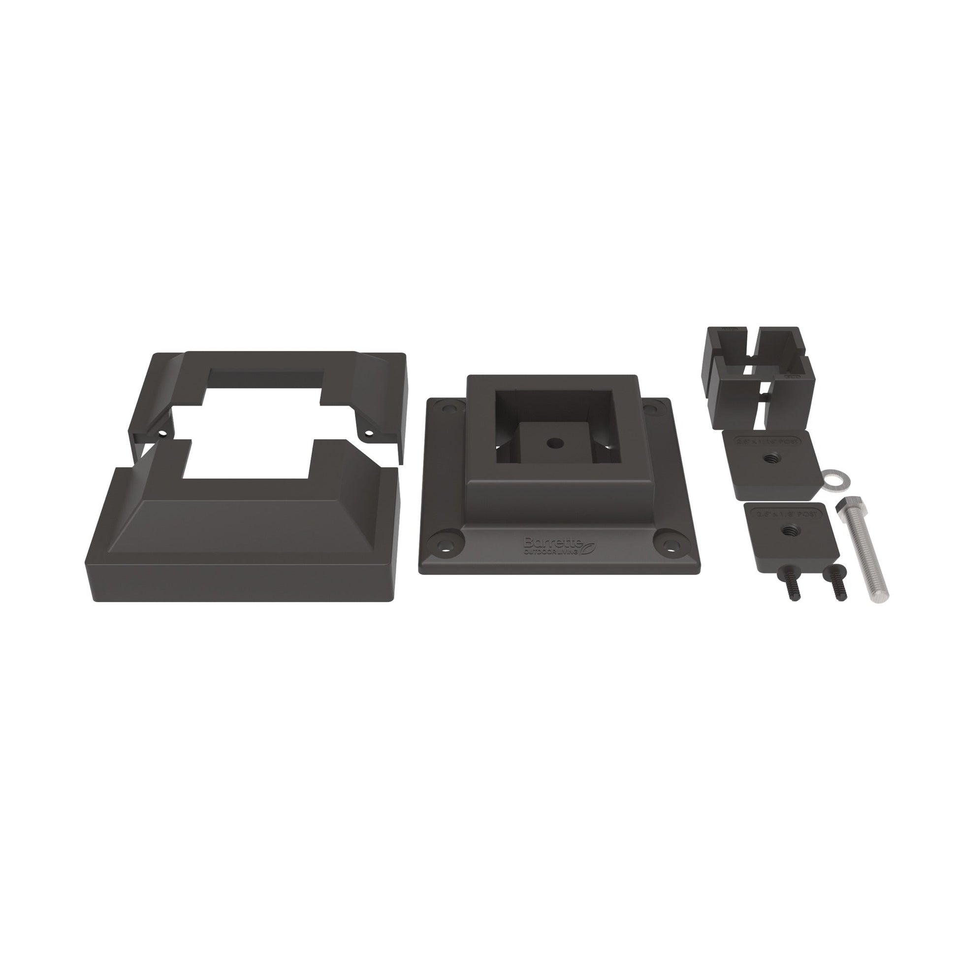 Surface Mount & Cover G2 - 2.5"-Accessories-BOL Hardware-FenceCenter