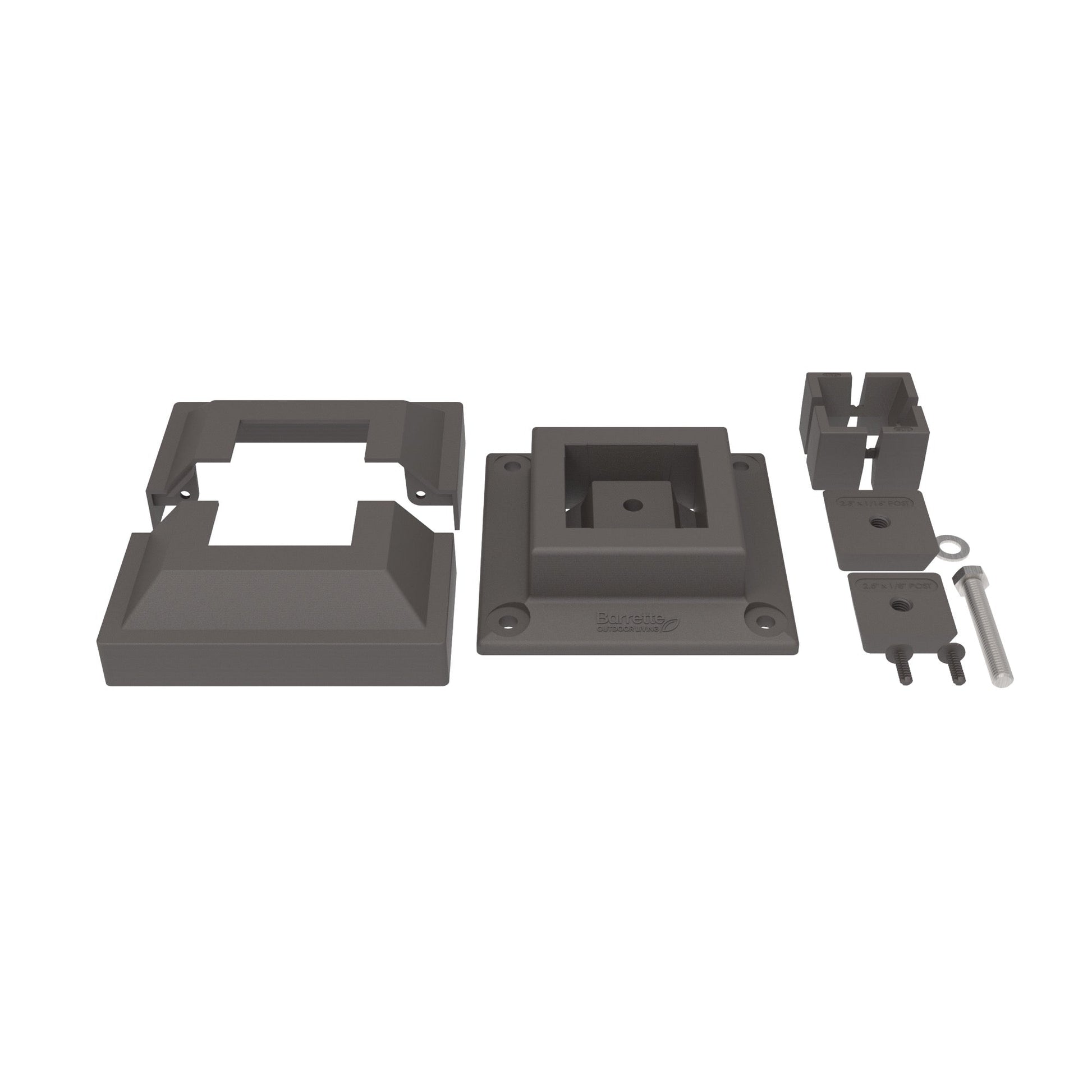 Surface Mount & Cover G2 - 2.5"-Accessories-BOL Hardware-FenceCenter