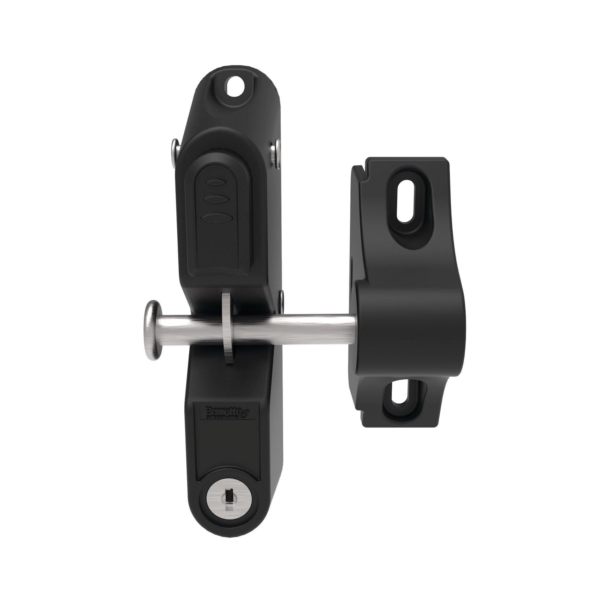 Gravity Latch - One Sided Locking-Latches-BOL Hardware-Black-48-FenceCenter