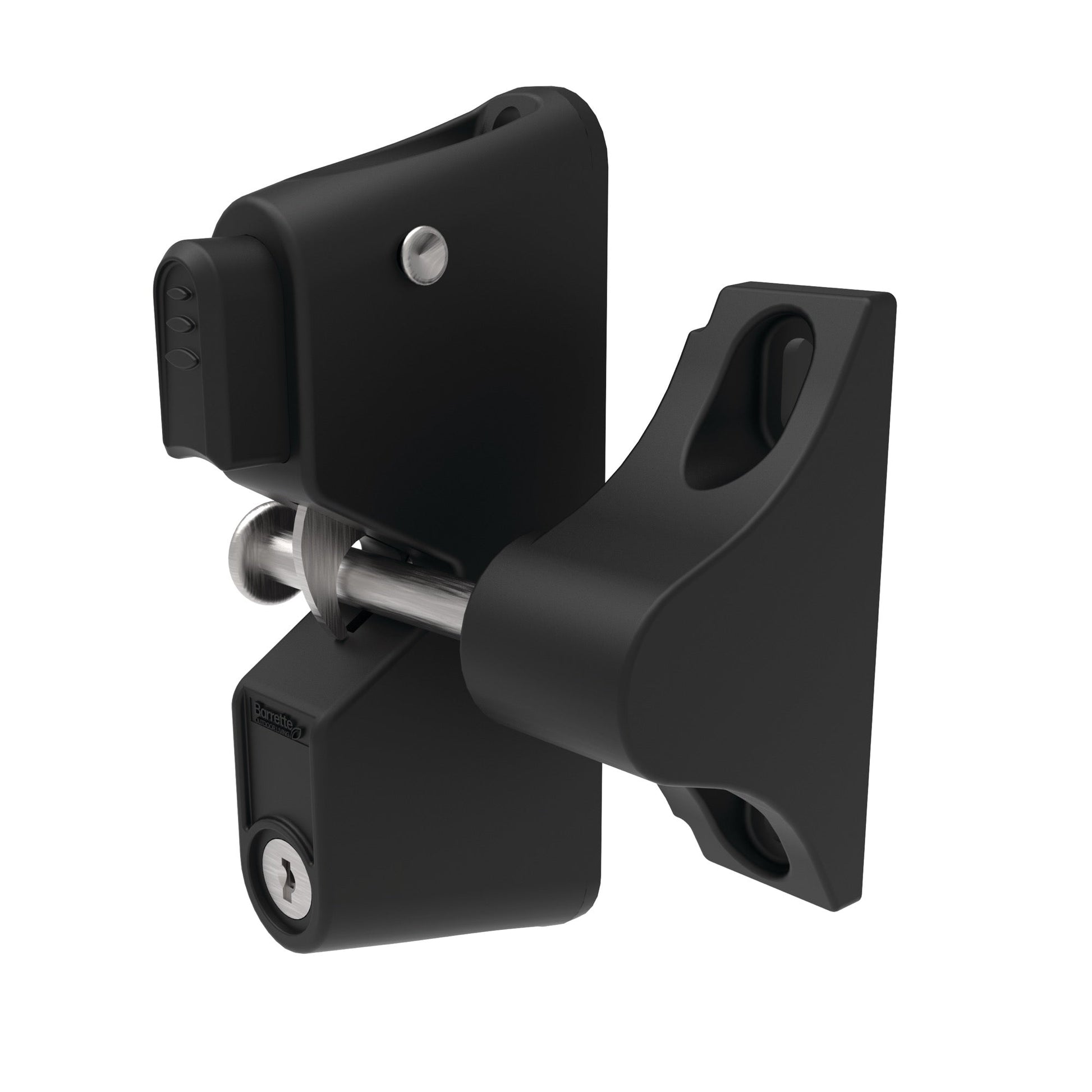 Gravity Latch - One Sided Locking-Latches-BOL Hardware-Black-48-FenceCenter