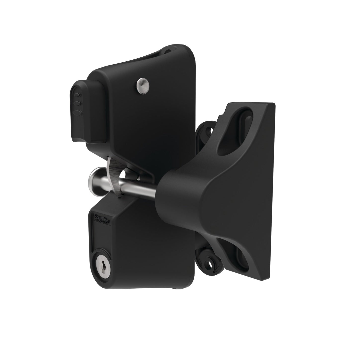 Gravity Latch - Two Sided Locking-Latches-BOL Hardware-Black-32-FenceCenter