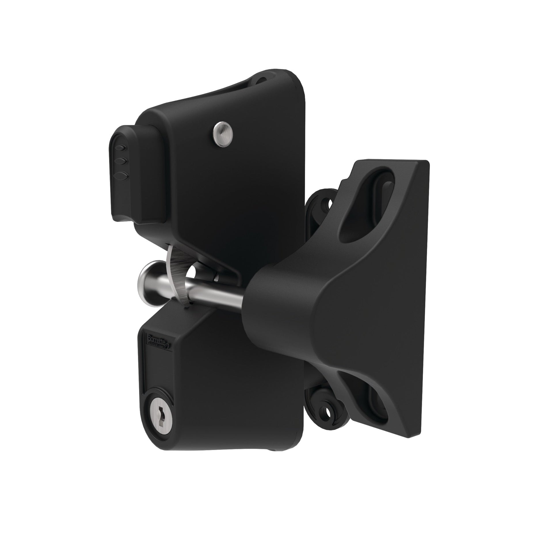 Gravity Latch - Two Sided Locking-Latches-BOL Hardware-Black-32-FenceCenter
