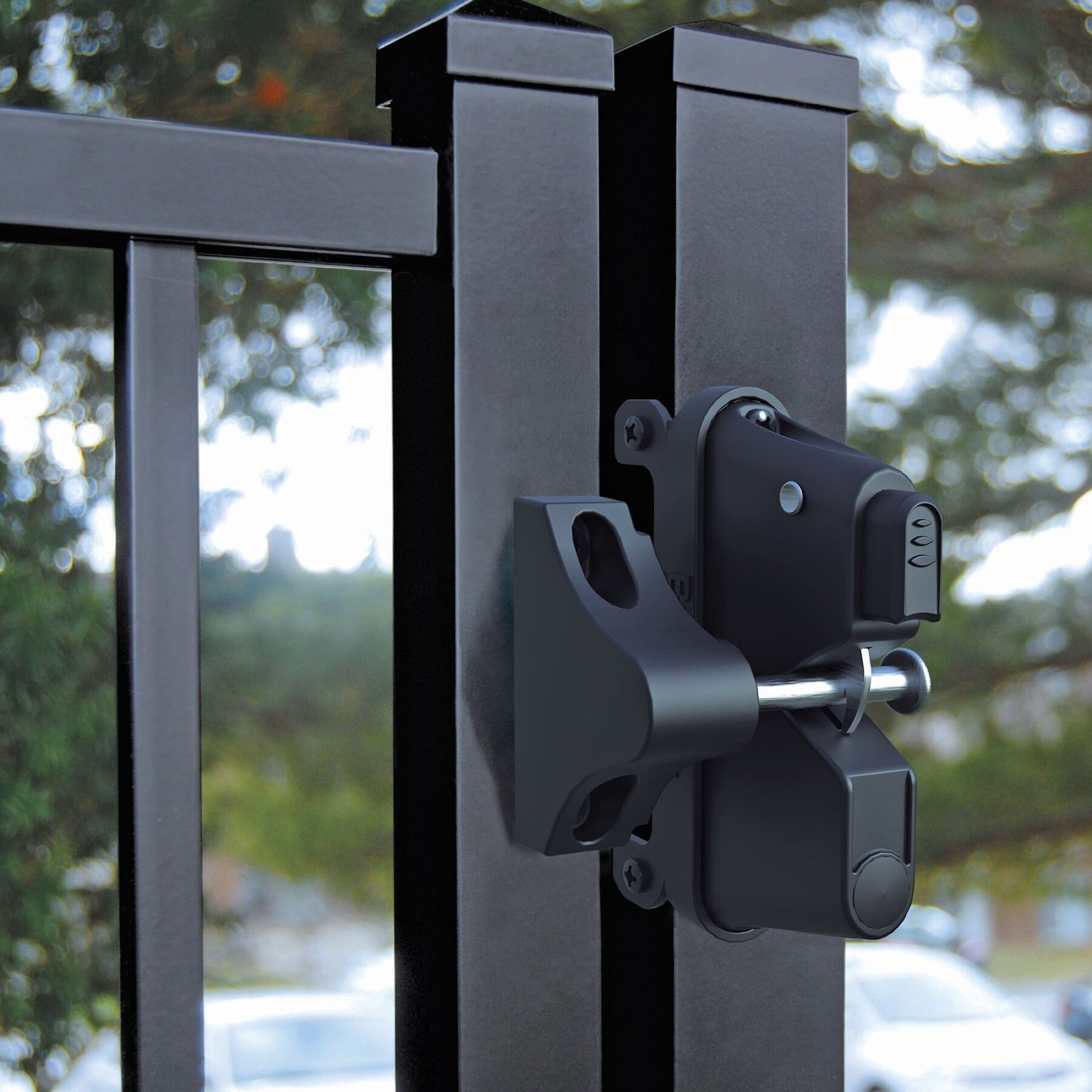 Gravity Latch - Decorative-Latches-BOL Hardware-Black-48-FenceCenter