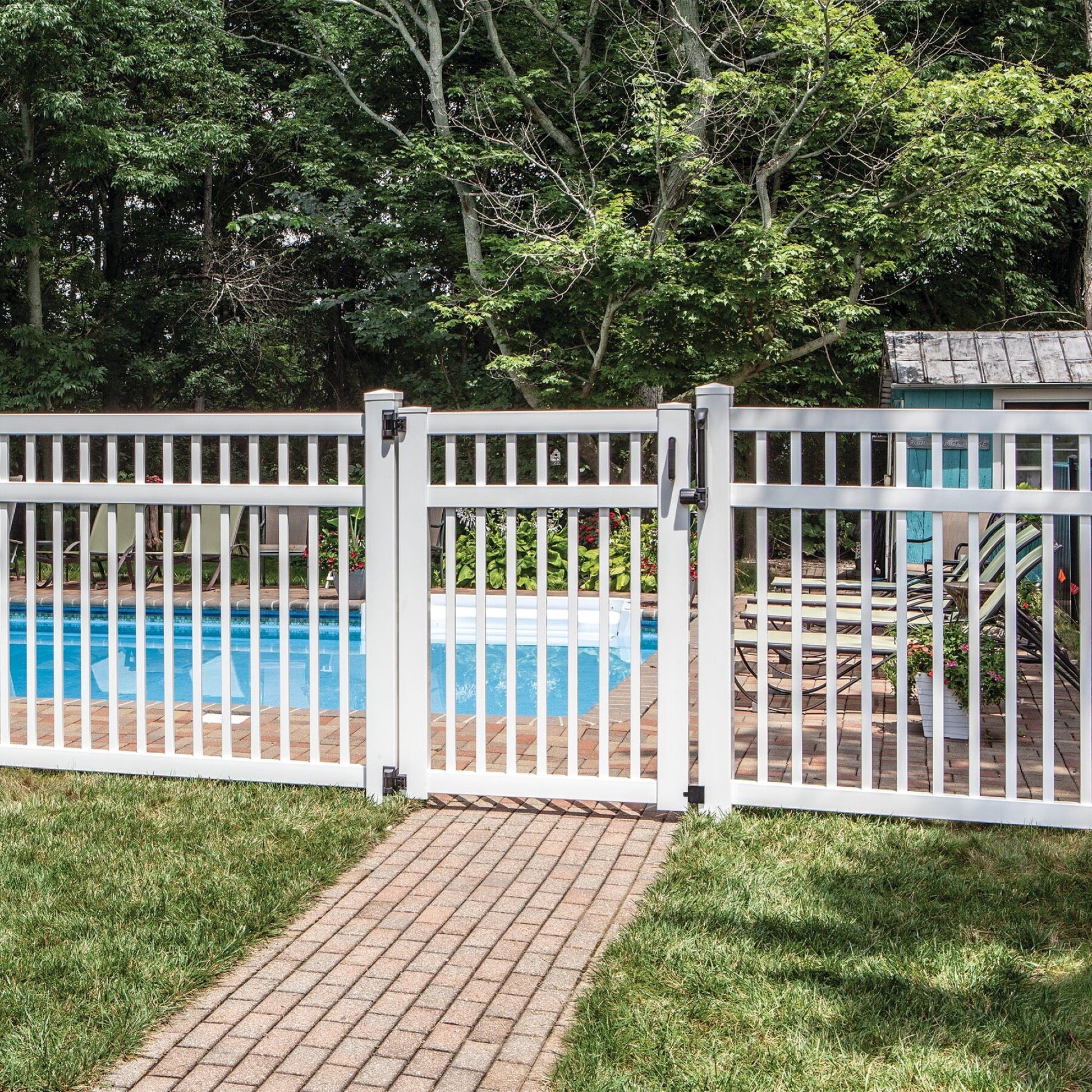 Pool Safety Latch - Locking - Compact-Latches-BOL Hardware-Black-9-FenceCenter