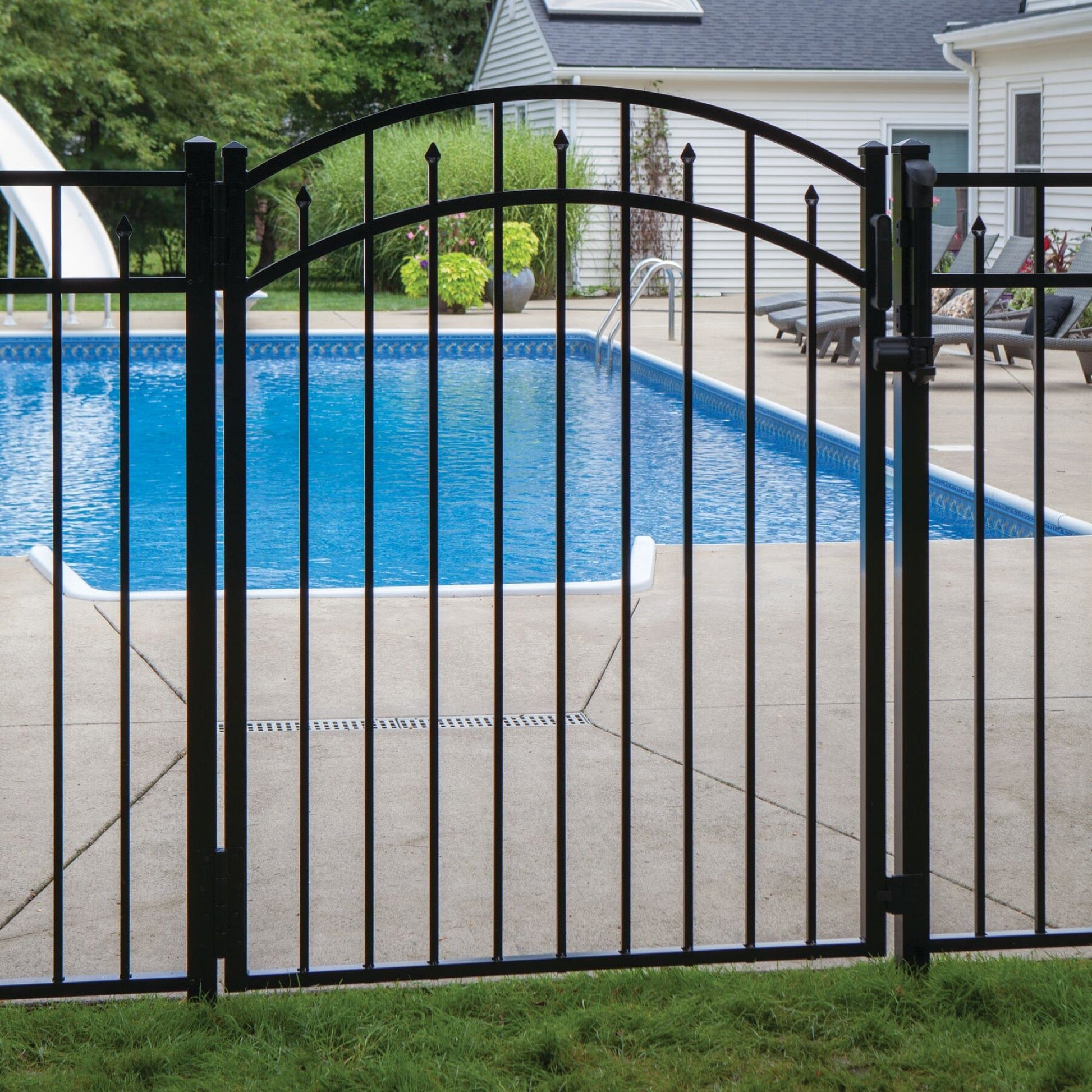 Pool Safety Latch - Locking - Compact-Latches-BOL Hardware-Black-9-FenceCenter