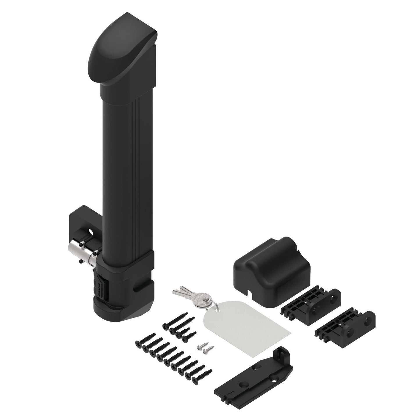 Pool Safety Latch - Locking - Compact-Latches-BOL Hardware-Black-9-FenceCenter